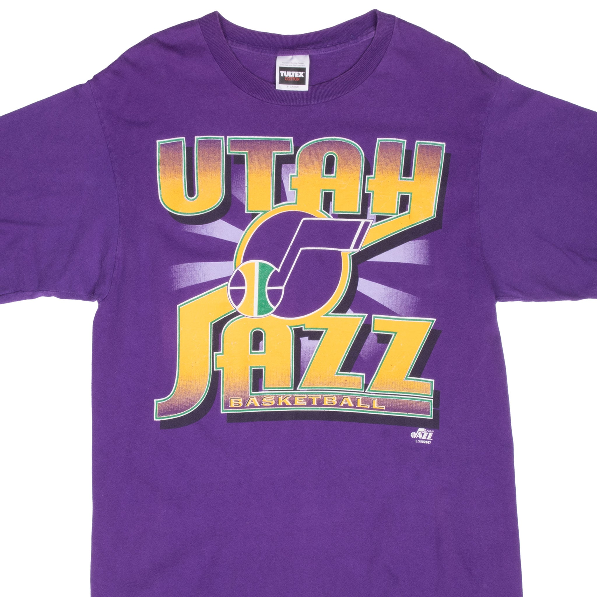 Vintage Nba Utah Jazz 1990S Tee Shirt Size Large With Single Stitch Sleeves