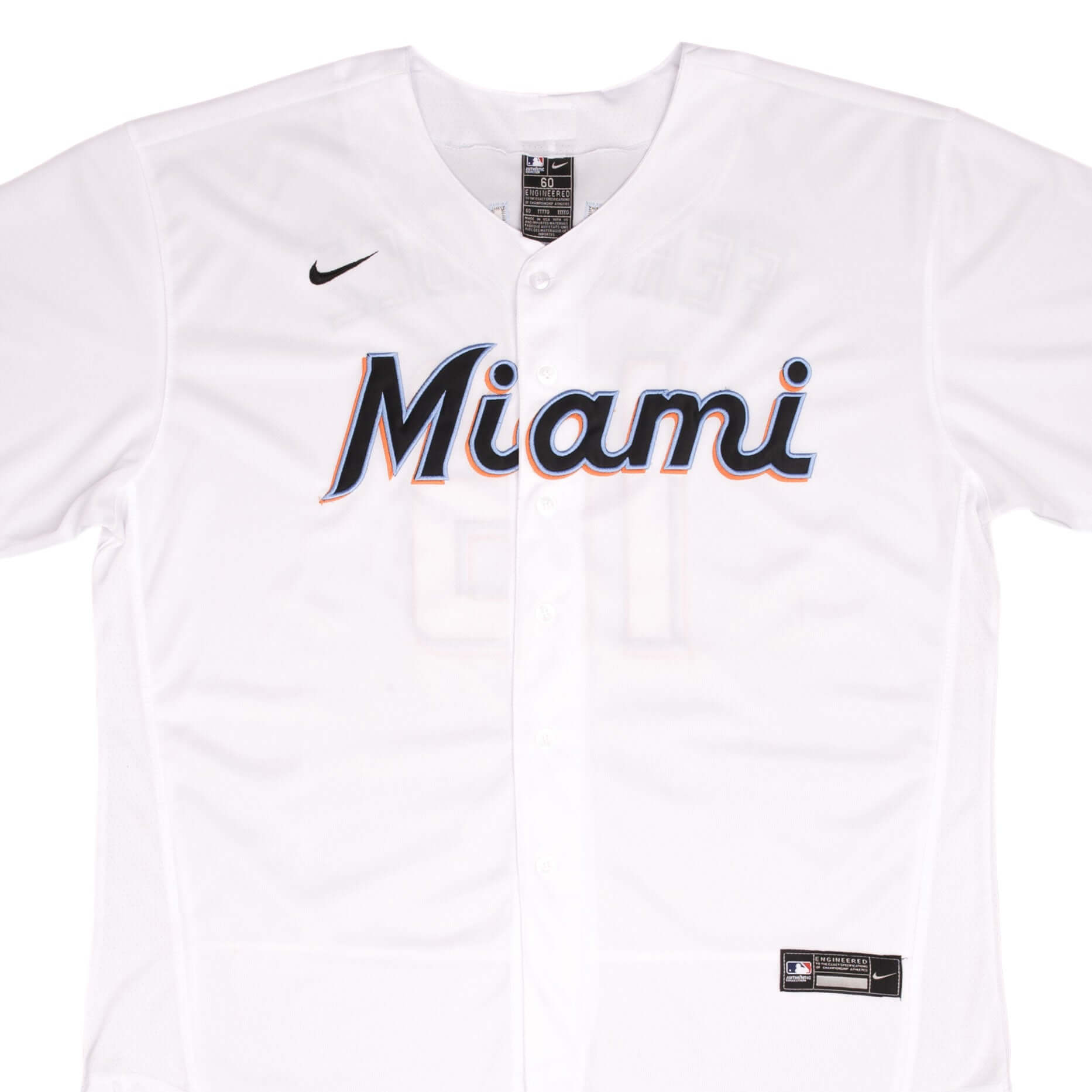 Vintage Mlb Miami Marlins Jose Fernandez #16 2000S Nike Jersey Size 60 Made In Usa