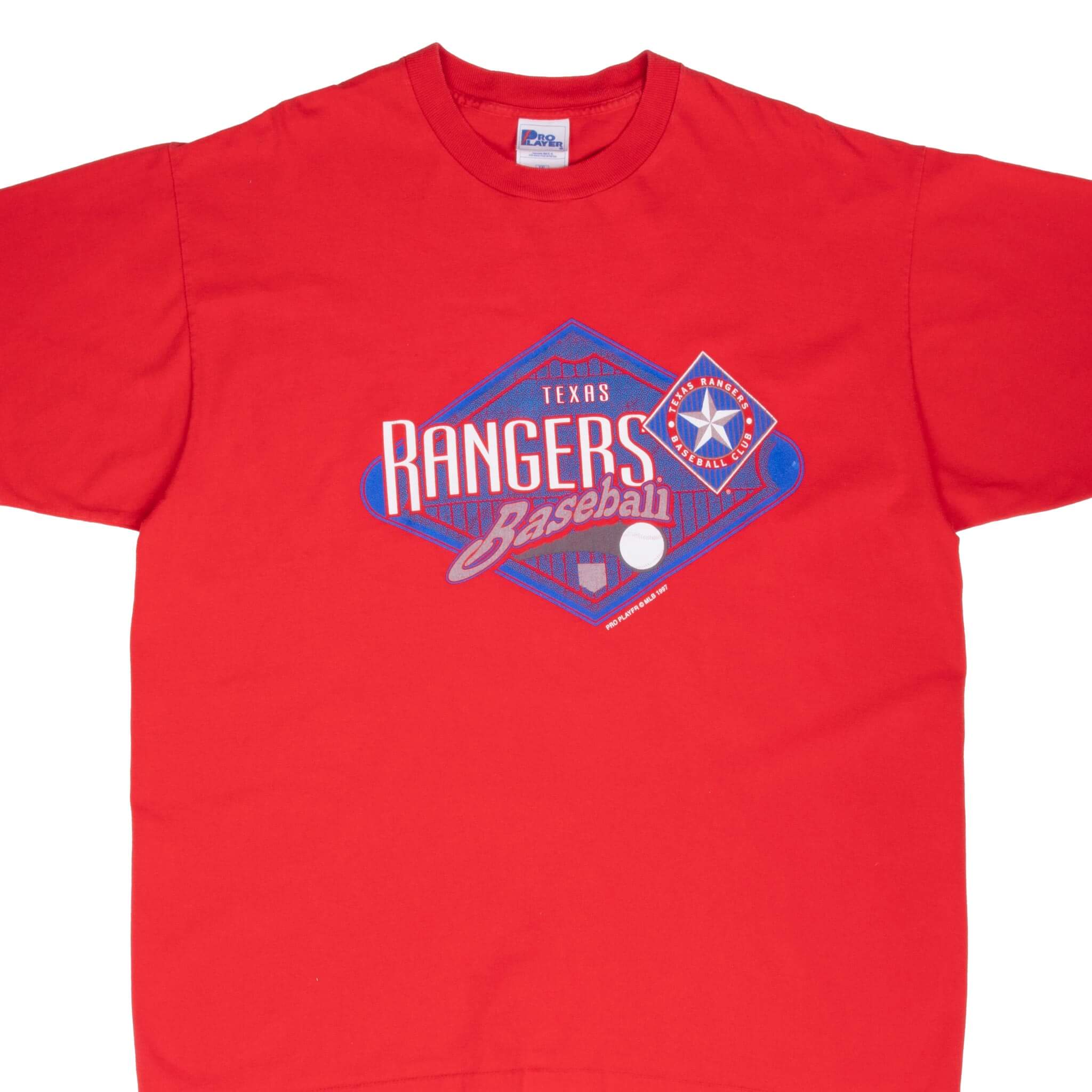 Vintage Mlb Texas Rangers 1997 Tee Shirt 2XL Made In USA With Single Stitch Sleeves