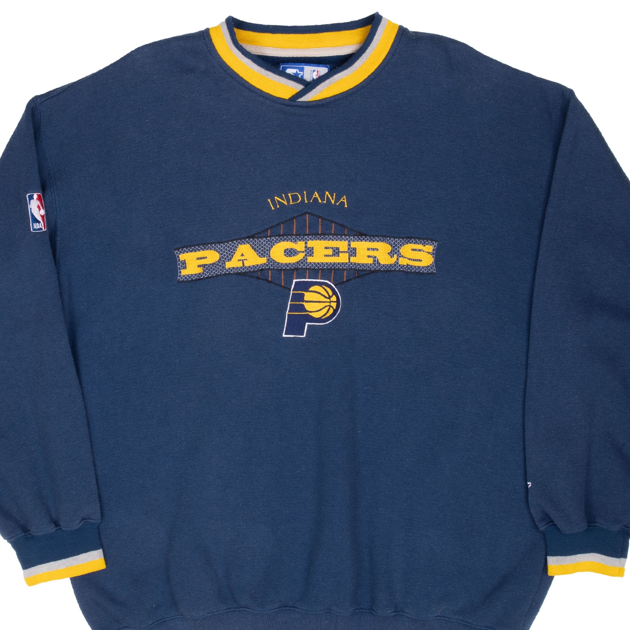 Vintage Nba Indianas Pacers Embroidered Sweatshirt Size XL