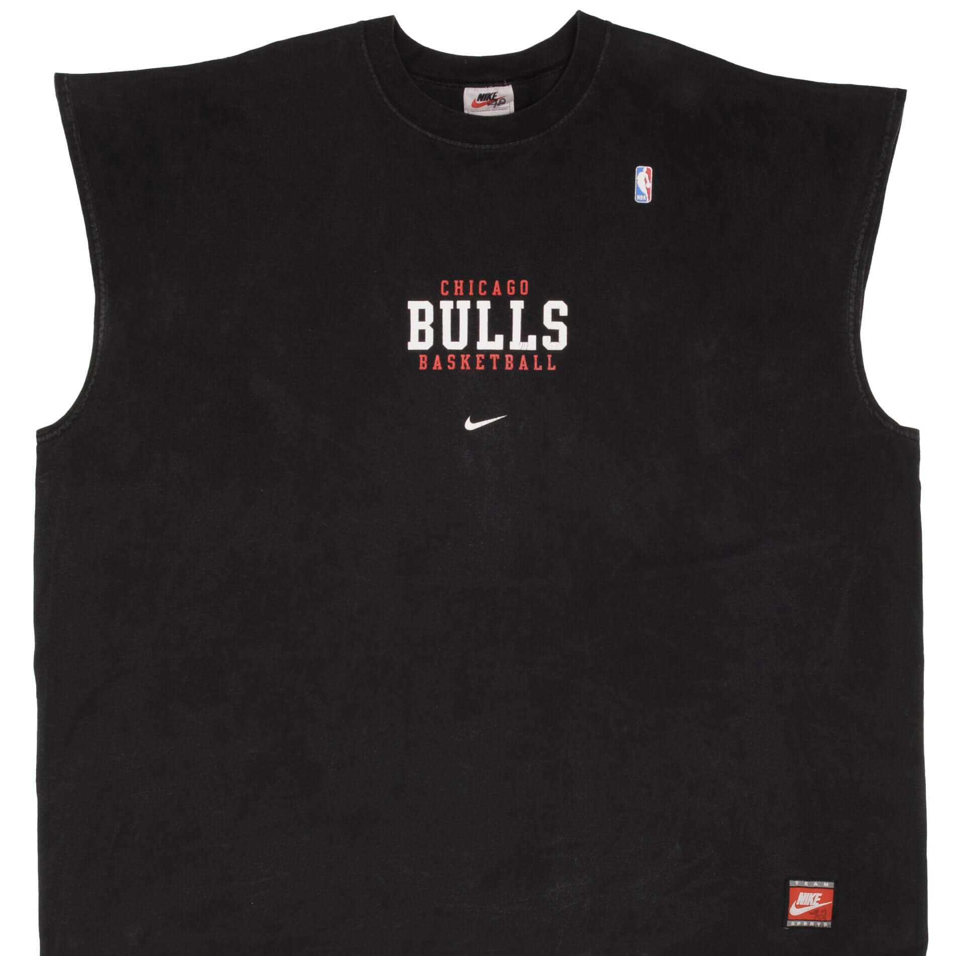 CAMISETA SIN MANGAS VINTAGE DE LA NBA NIKE CHICAGO BULLS NEGRA DE LOS ANOS 90 TALLA 3XL