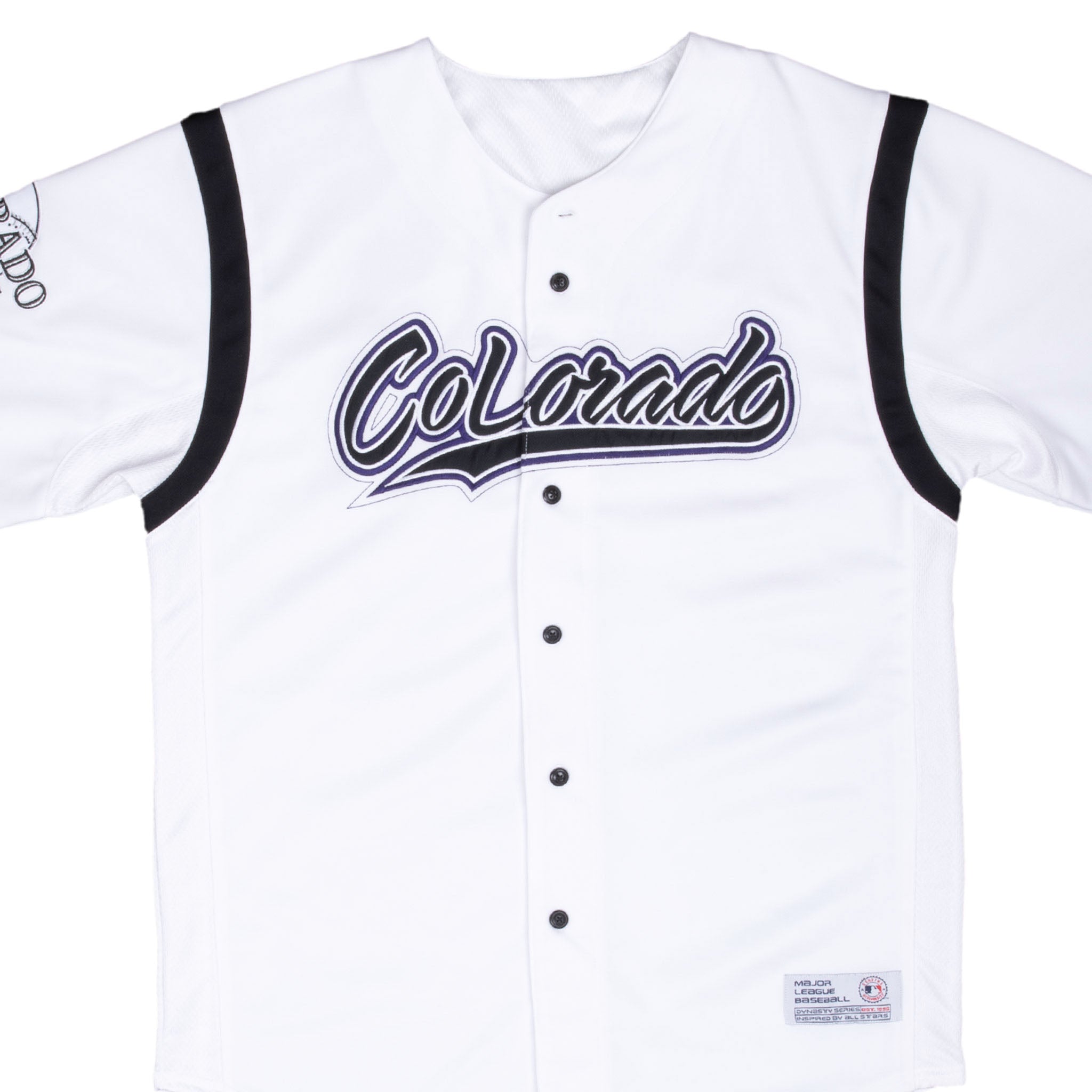 Vintage Mlb Colorado Rockies White Jersey Size Large 2000S