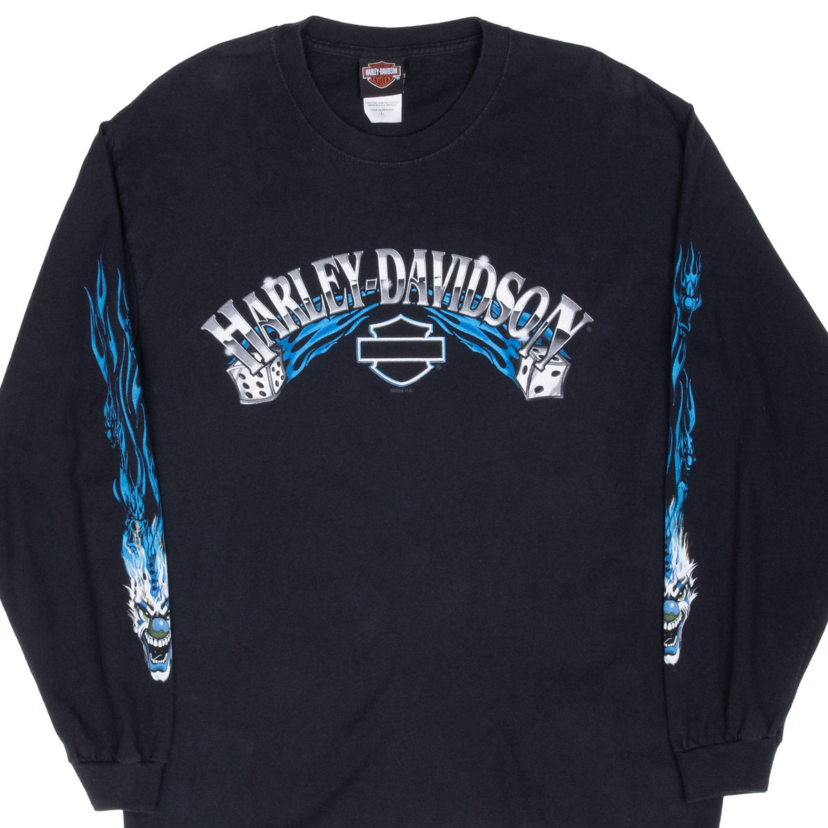 Vintage Harley Davidson Maui Hawaii Long Sleeve Tee Shirt 2006 Size Large Made In Usa