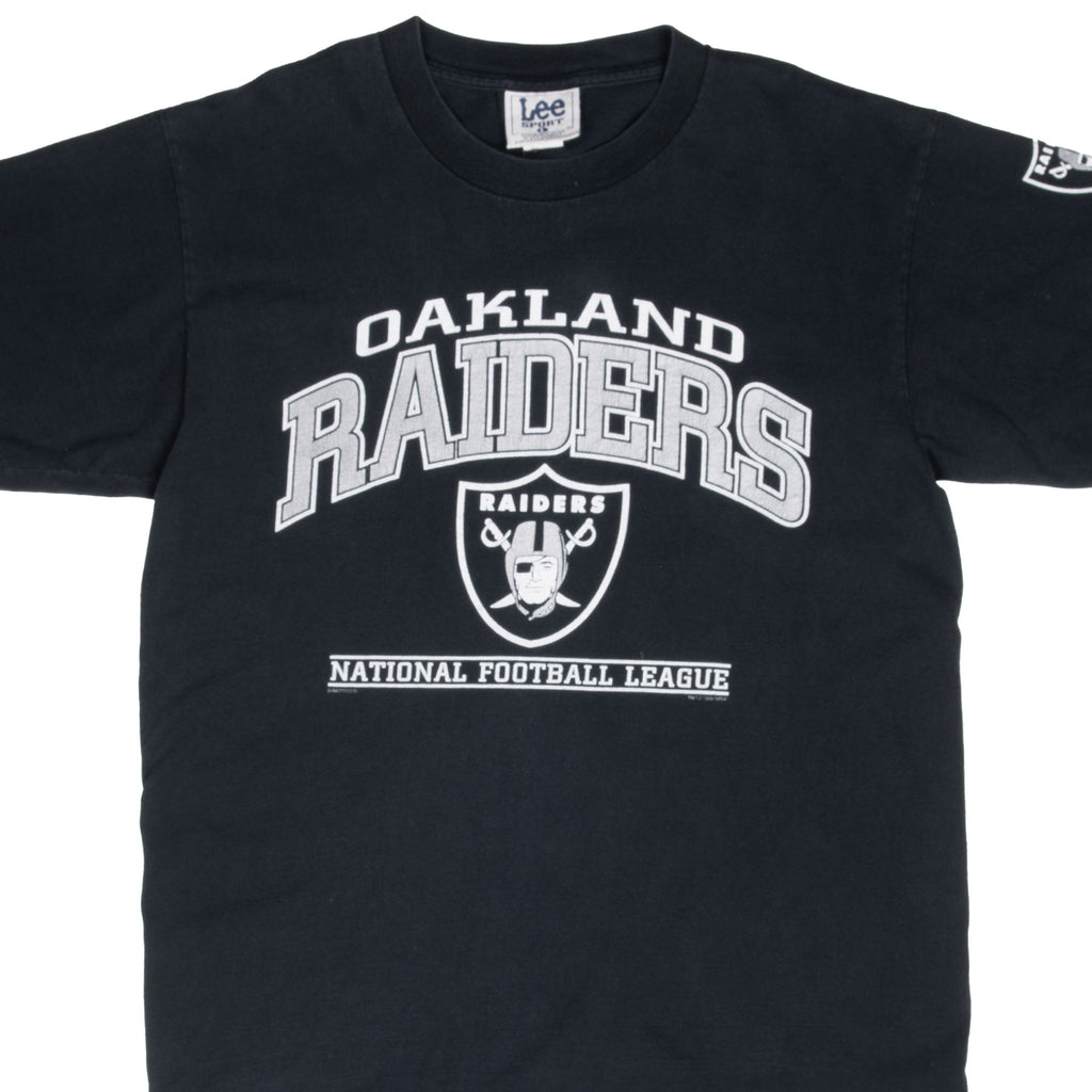 Vintage Nfl Oakland Raiders Black Tee Shirt 1998 Size Large