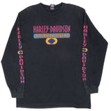 Vintage Harley Davidson Aruba 1997 Long Sleeve Tee Shirt Size Large Made In Usa