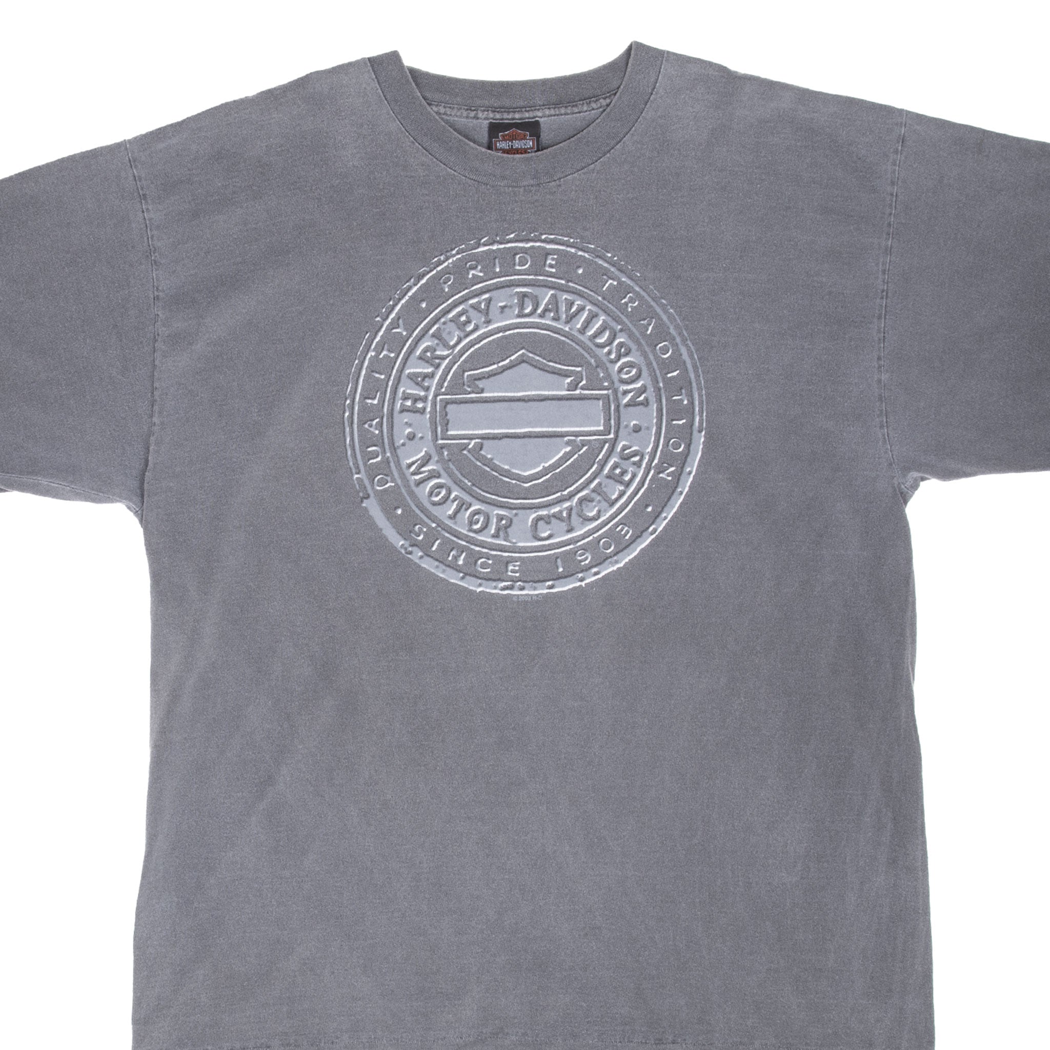 Vintage Harley Davidson Honolulu Hawaii 2003 Tee Shirt Size XL Made In Usa With Single Stitch Sleeves