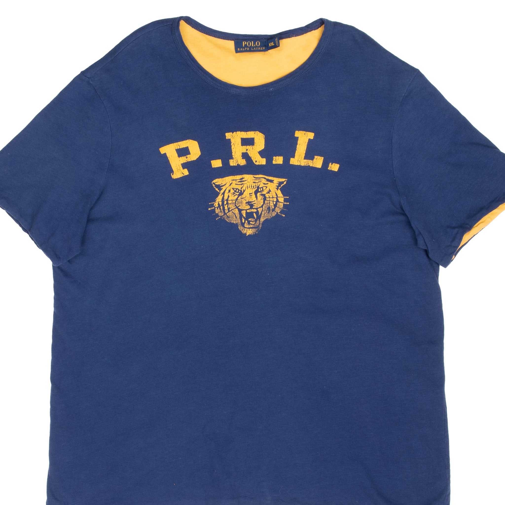 Vintage Ralph Lauren Tiger Navy Blue Tee Shirt Size 2XL