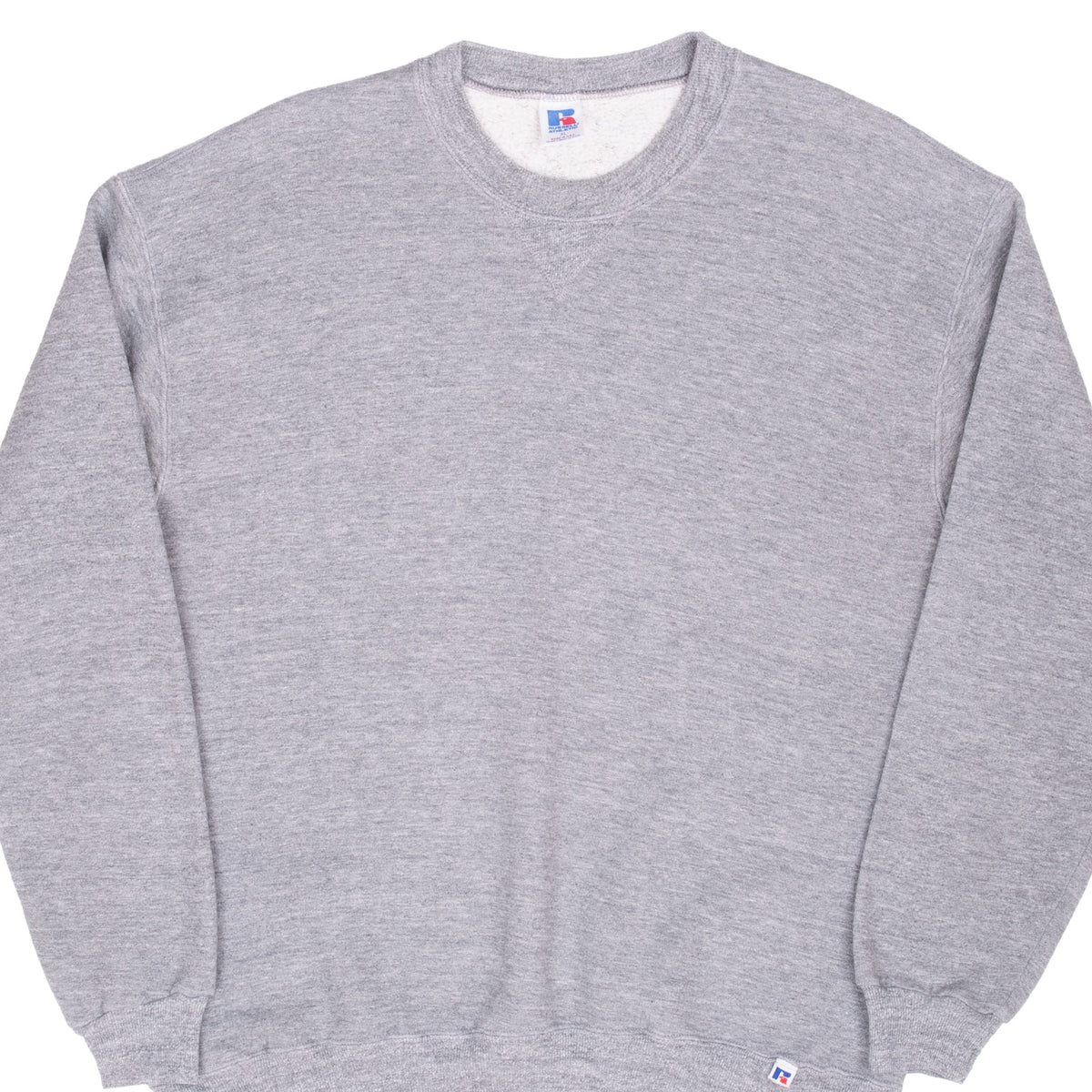 Vintage Russell Athletic Blank Grey Sweatshirt 1980S Size XL Made In Usa