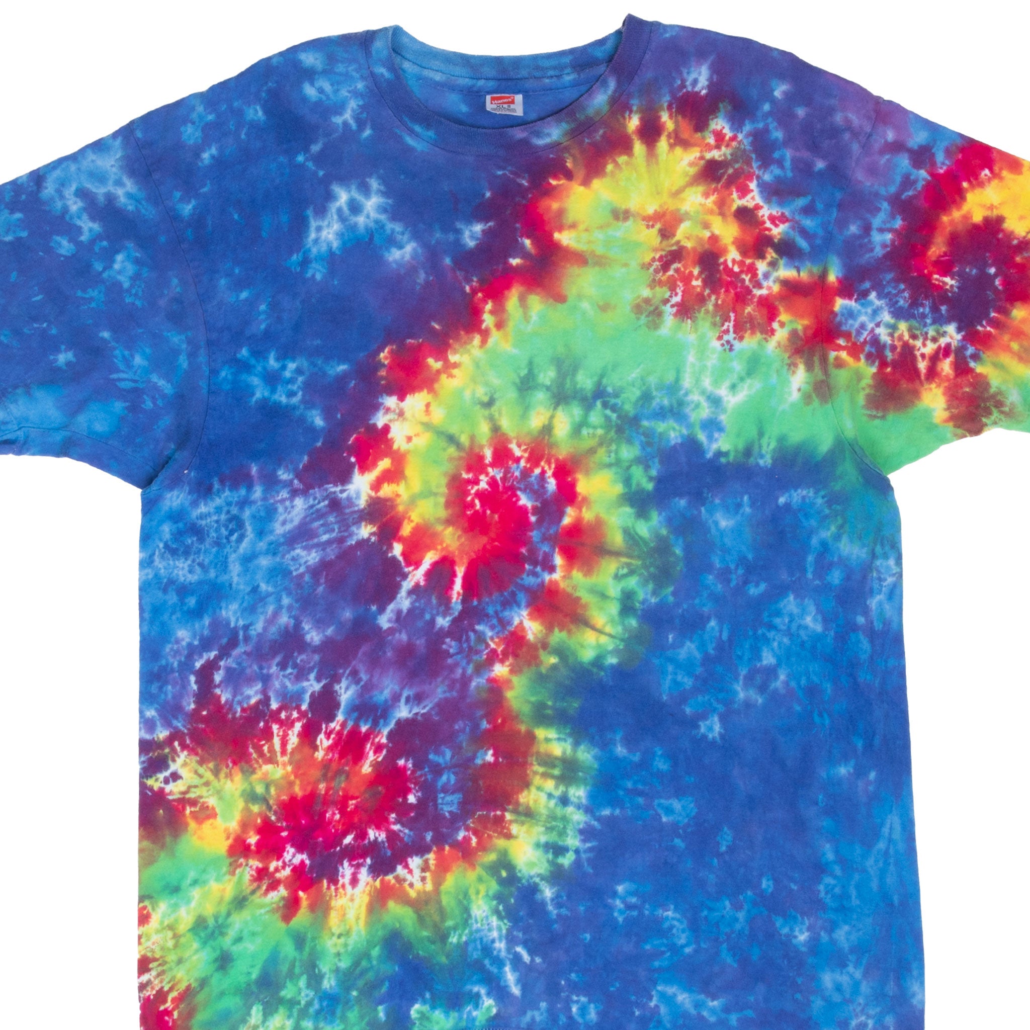 Vintage Tie Dye Hanes 1980S Tee Shirt Size Medium With Single Stitch Sleeves