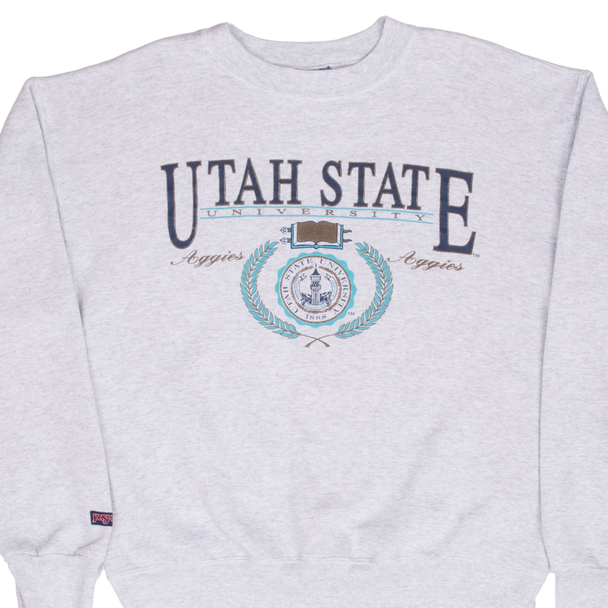 Vintage Ncaa Utah State Aggies 1990S Jansport Sweatshirt Size Large Made In Usa