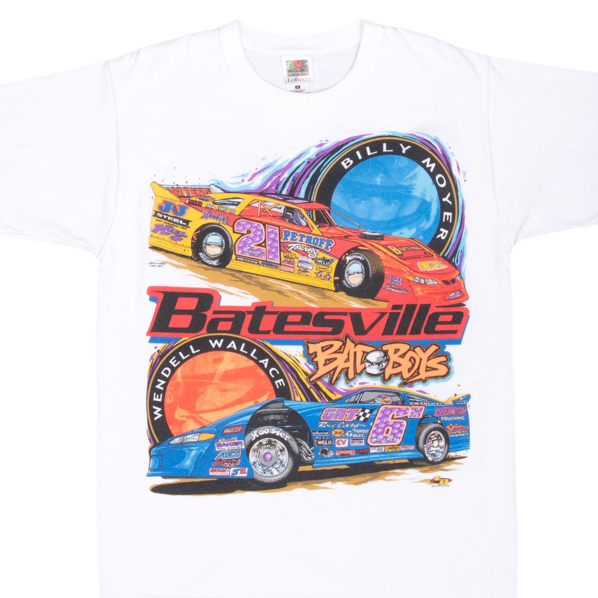 Vintage Racing Billy Moyer Wendell Wallace Batesville 1990S Tee Shirt Size Medium