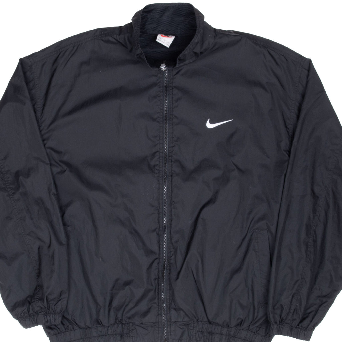 Vintage Nike Black Pullover Windbreaker Jacket 1990S Size XL