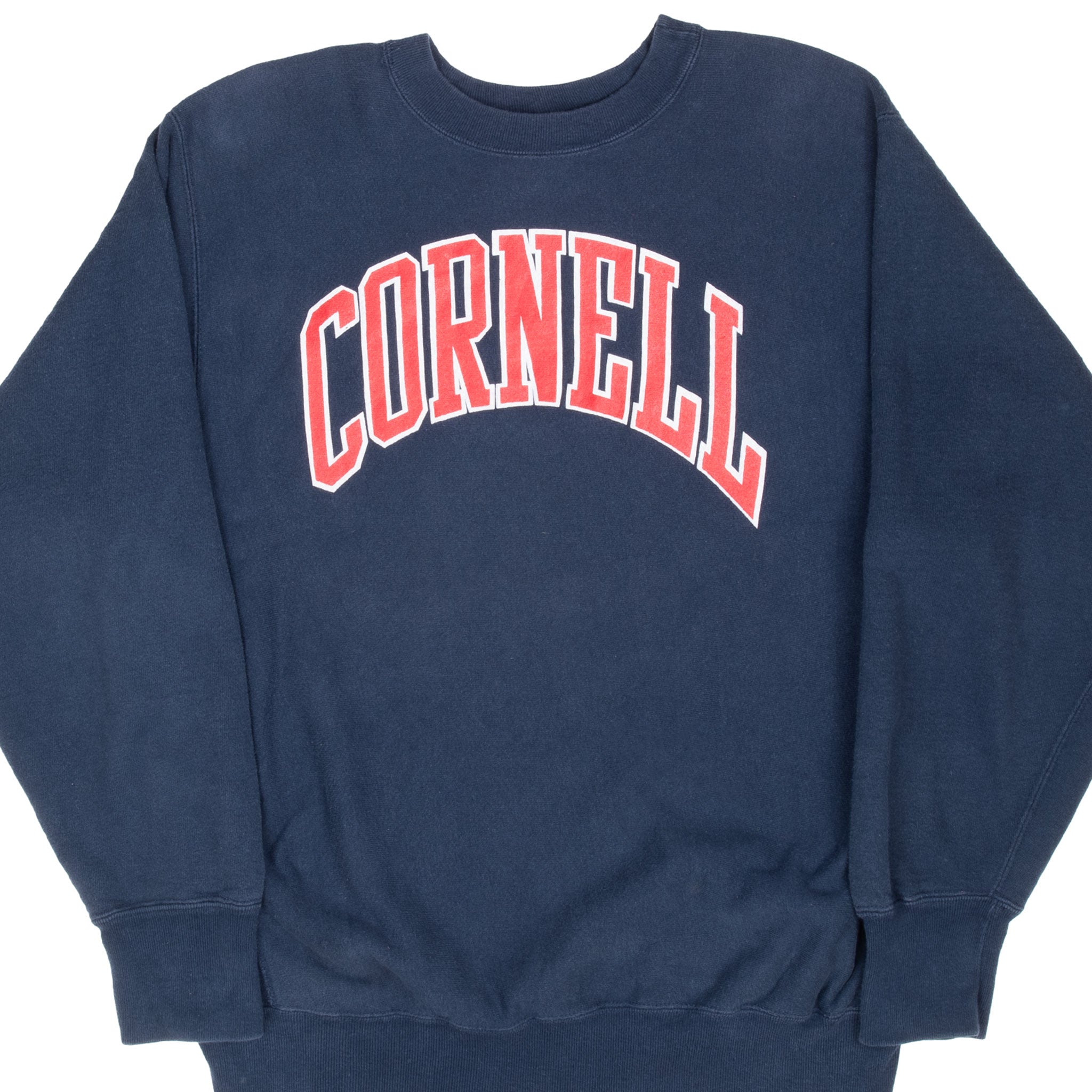Vintage Champion Reverse Weave Cornell University Grey Sweatshirt 1980S Size Small Made In Usa