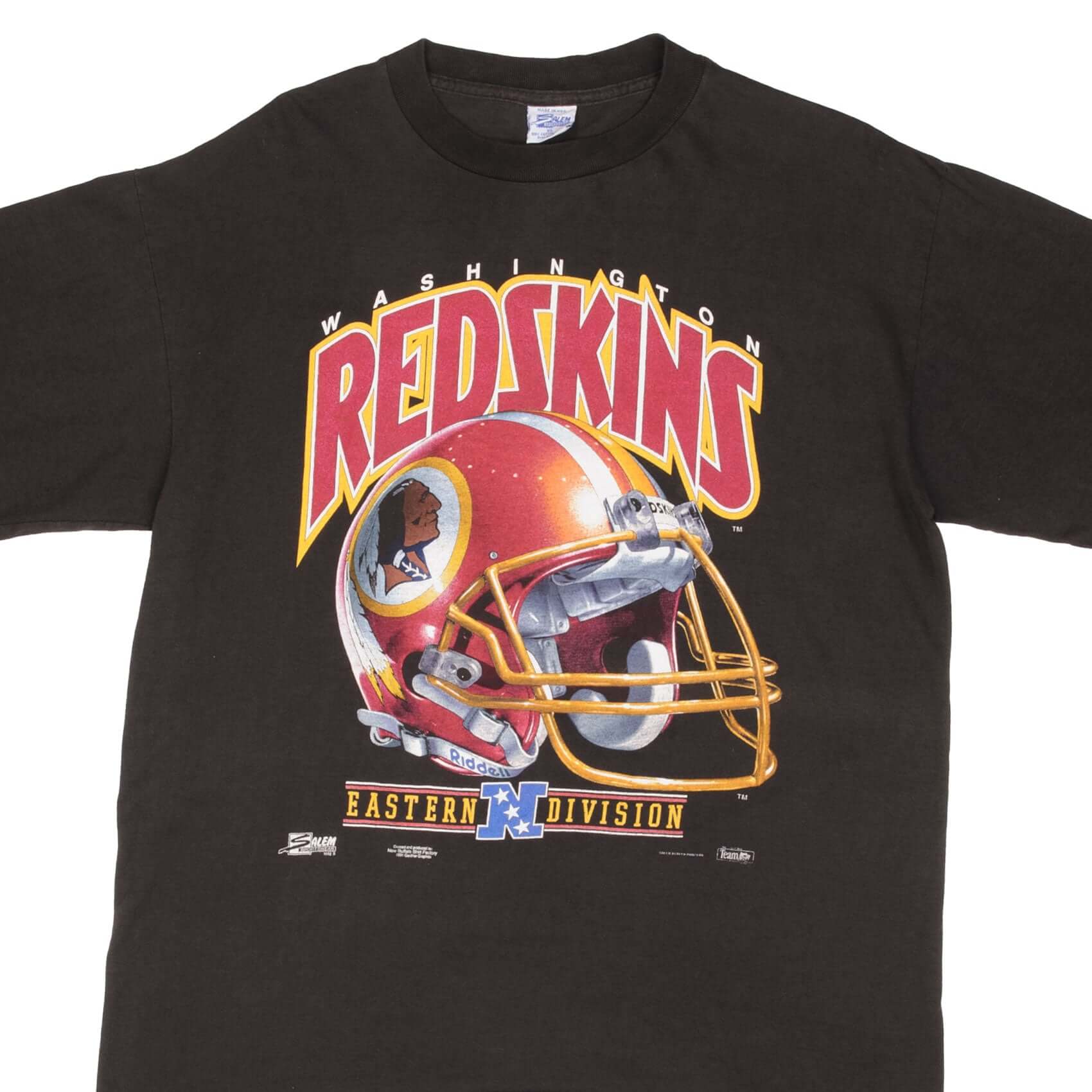 Vintage NFL Washington Redskins 1992 Tee Shirt Size XL Made In USA With Single Stitch Sleeve