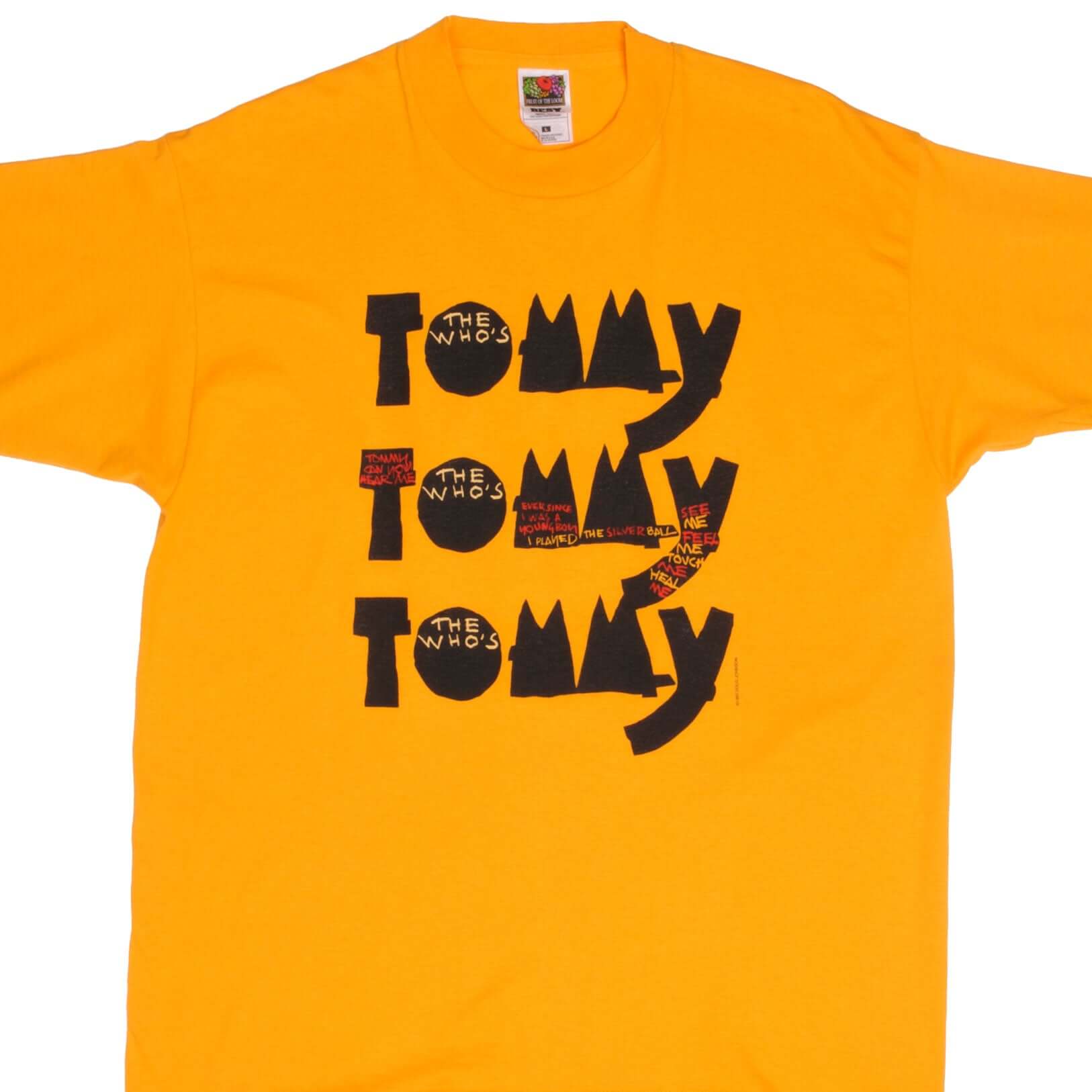 VINTAGE THE WHO TOMMY TEE SHIRT 1993 SIZE LARGE MADE IN USA