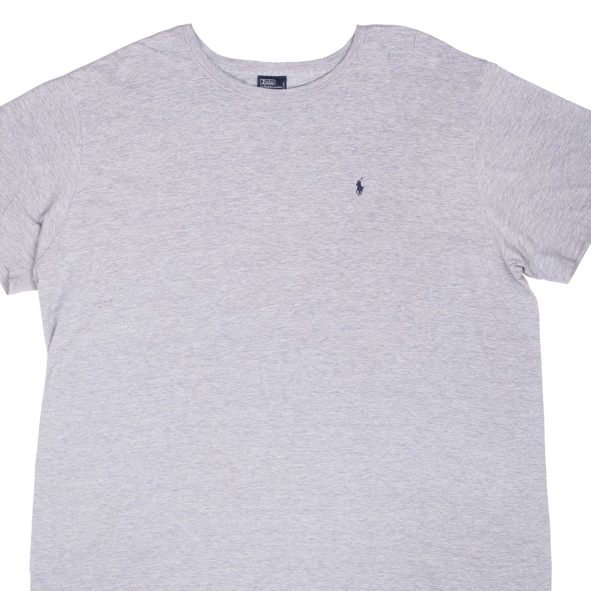 Vintage Polo Ralph Lauren Classic Grey Tee Shirt 1990S Size 2XL