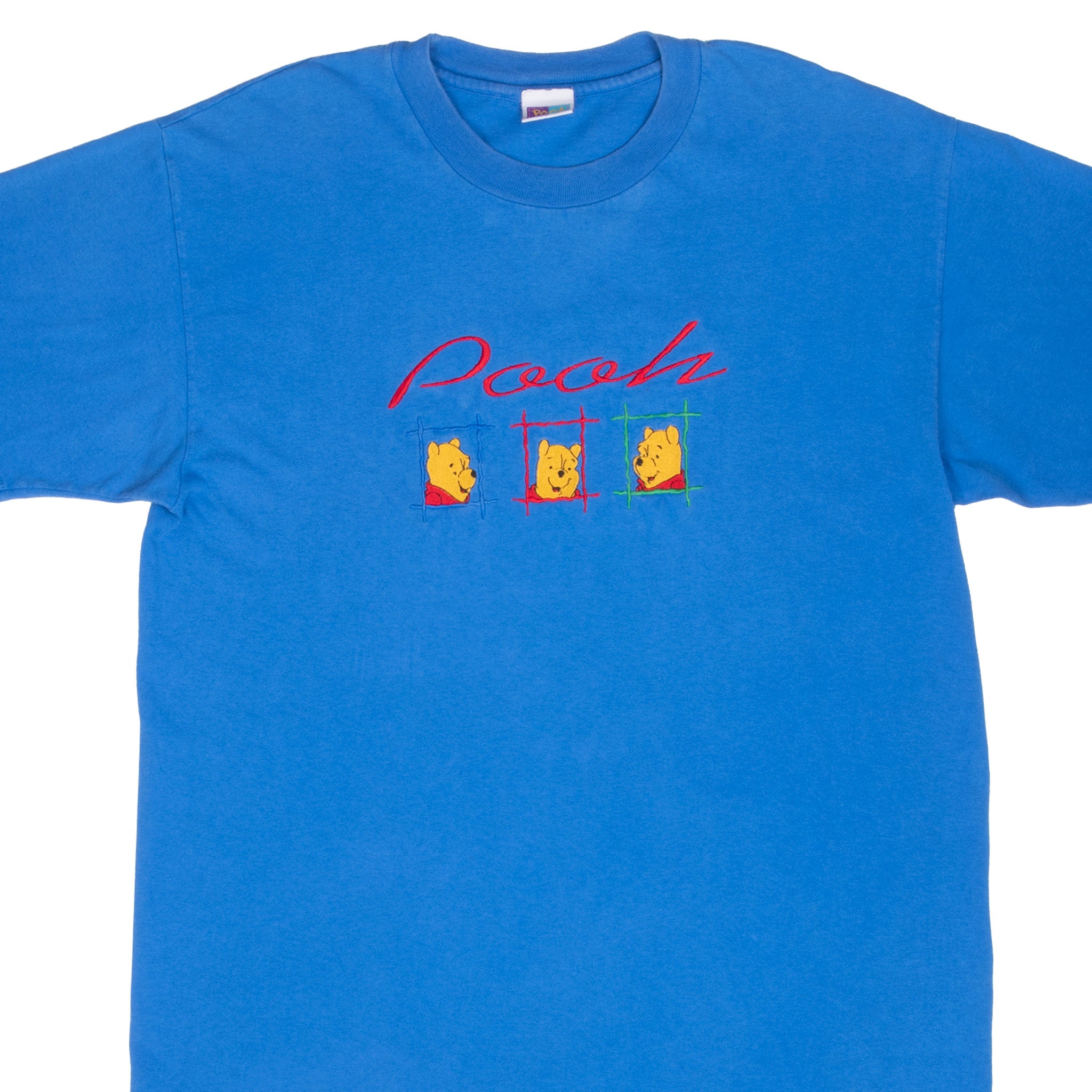 Vintage Disney Winnie The Pooh Embroidered 1990S Tee Shirt Size Large