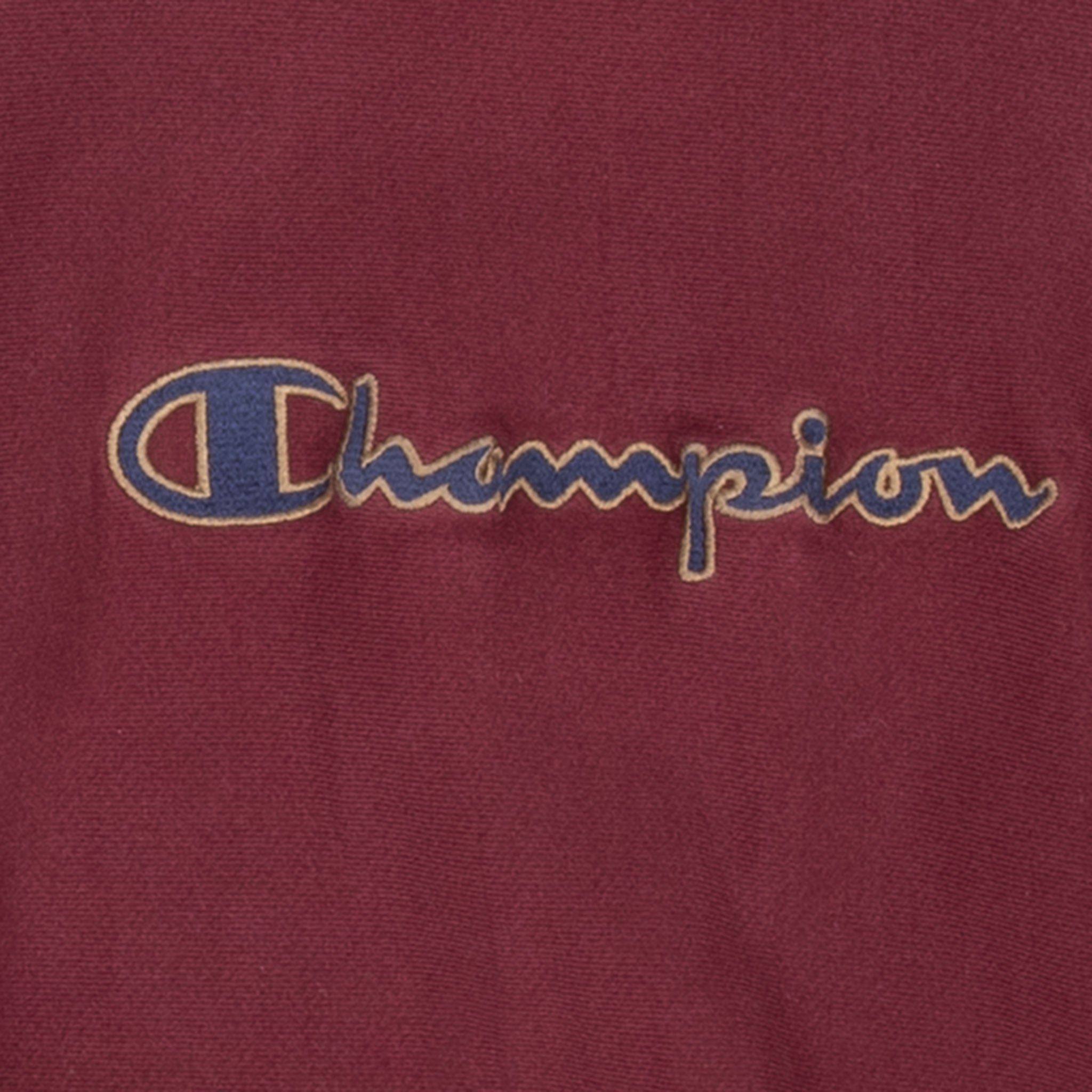 Vintage Champion Spellout Reverse Weave Burgundy Sweatshirt 1990S Size Large Made In Usa