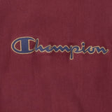Vintage Champion Spellout Reverse Weave Burgundy Sweatshirt 1990S Size Large Made In Usa