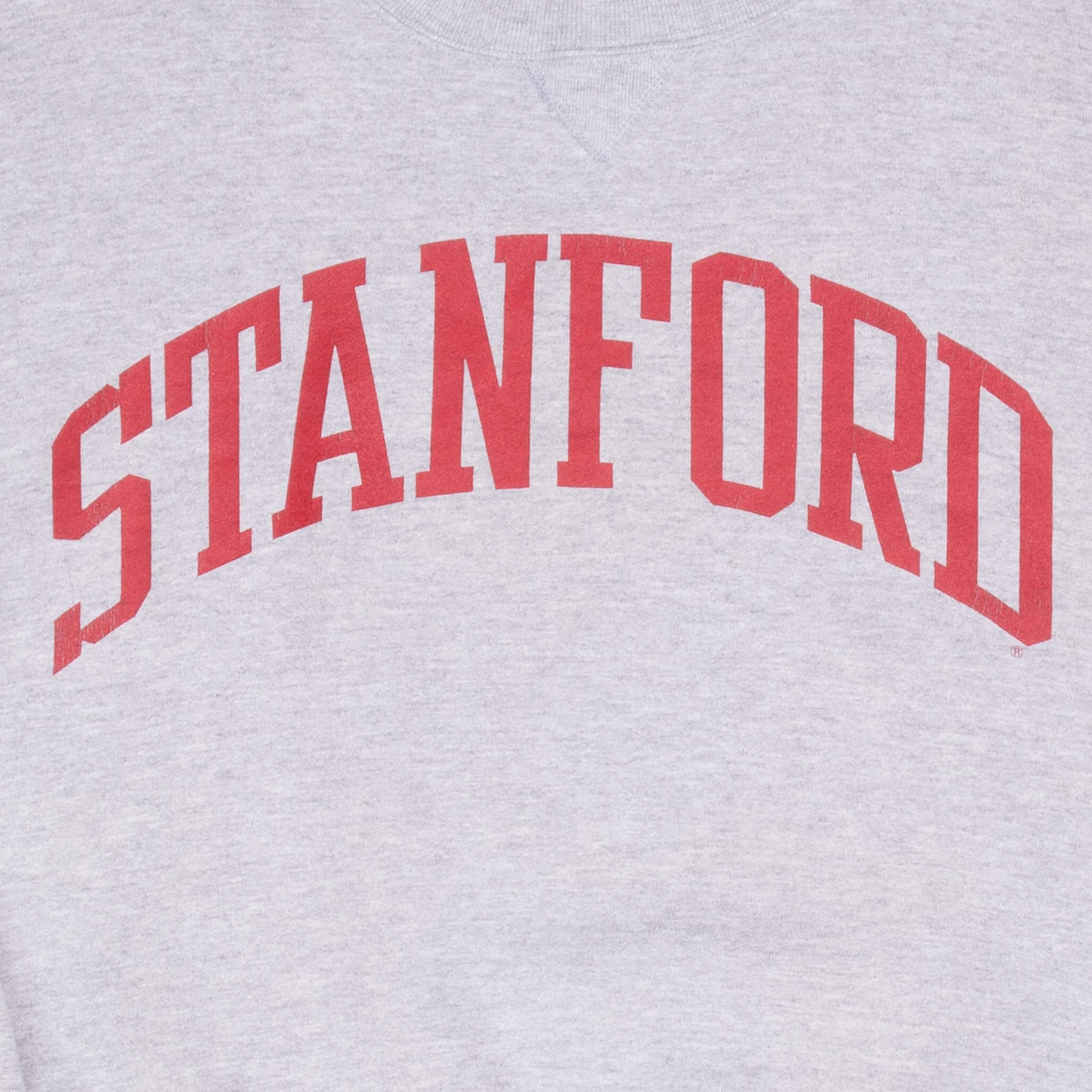 Vintage Stanford Grey Russell Crewneck Sweatshirt 1990S Size 2XL Made In USA