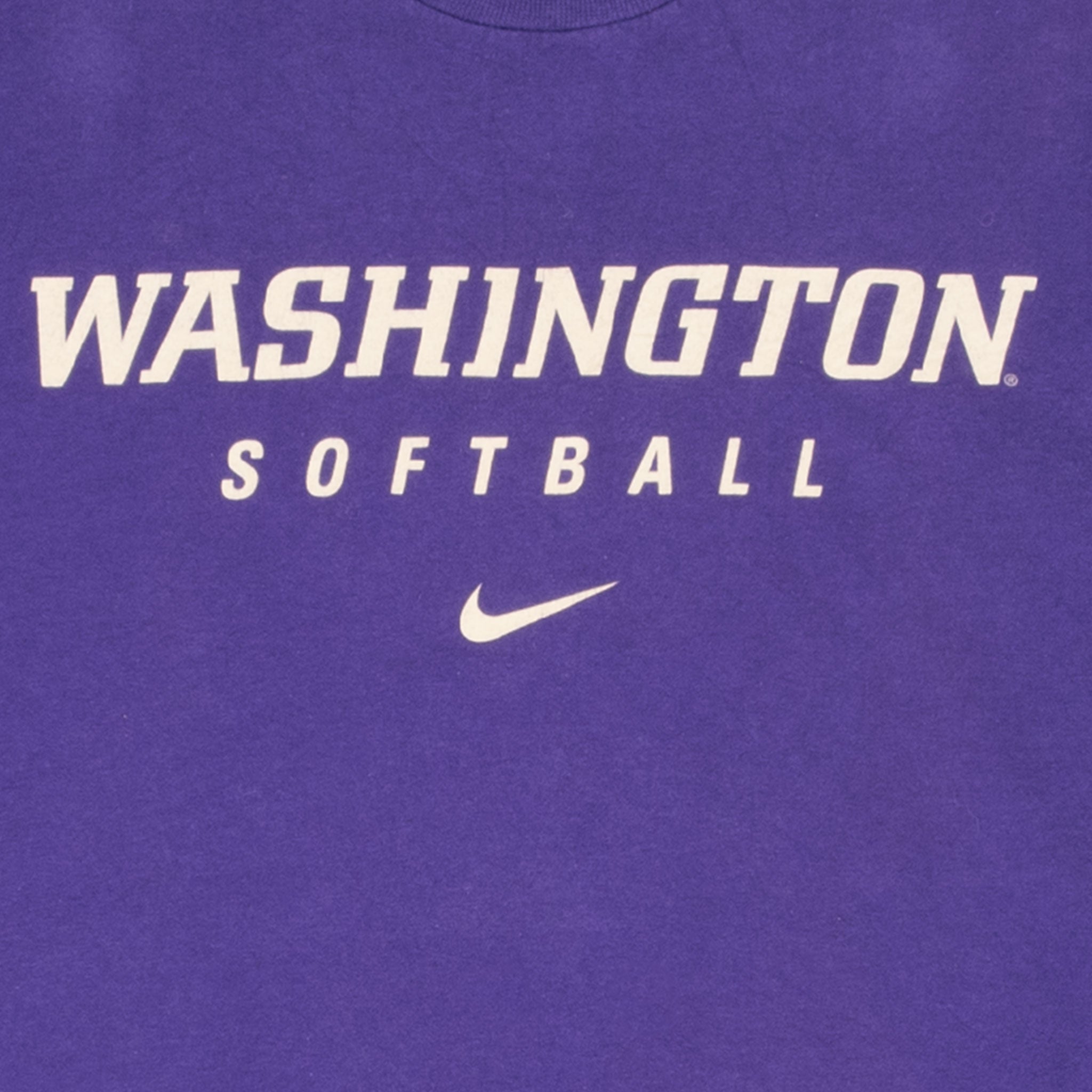 Vintage Nike Washington Softball Purple Tee Shirt 2000S Size Medium