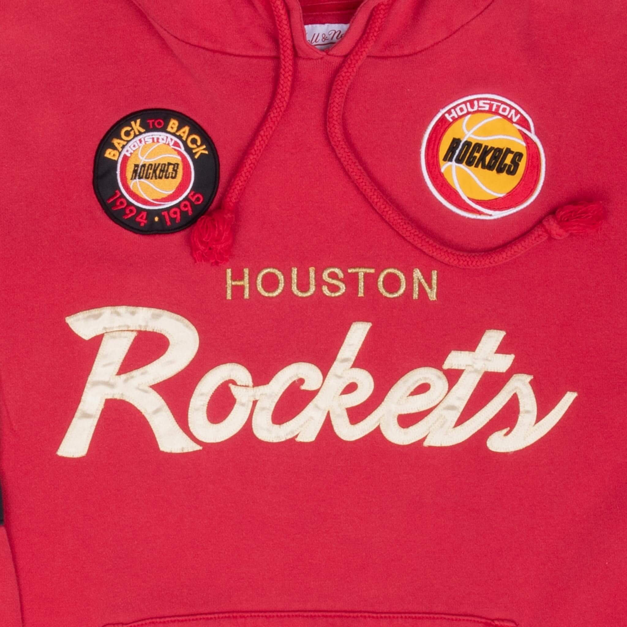 Vintage Nba Houston Rocket Mitchell & Ness Hoodie Sweatshirt Size XL