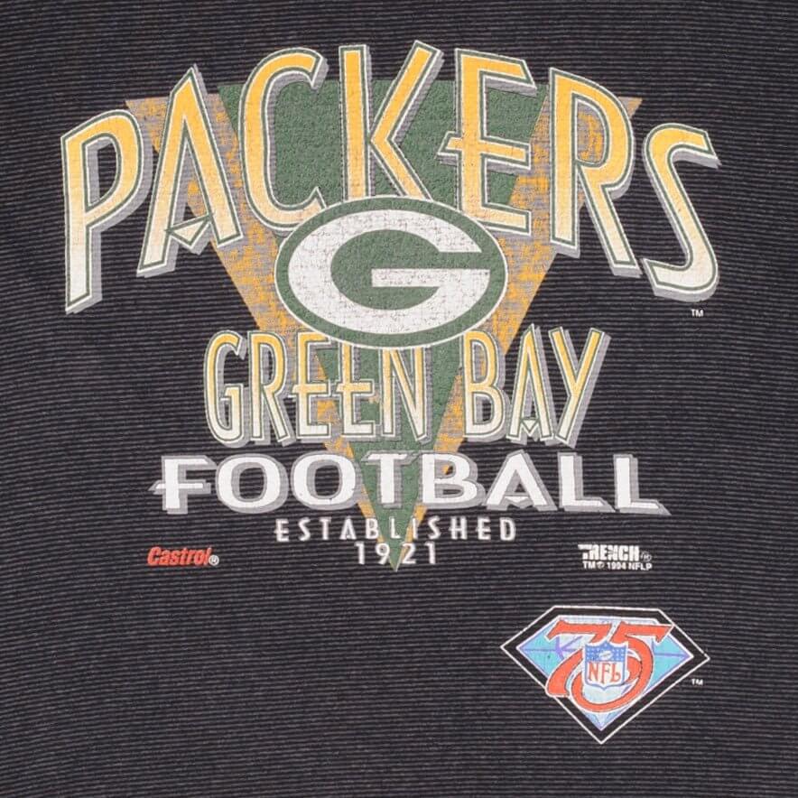Vintage Nfl Green Bay Packers 1994 Tee Shirt Size Xl Made In USA With Single Stitch Sleeves