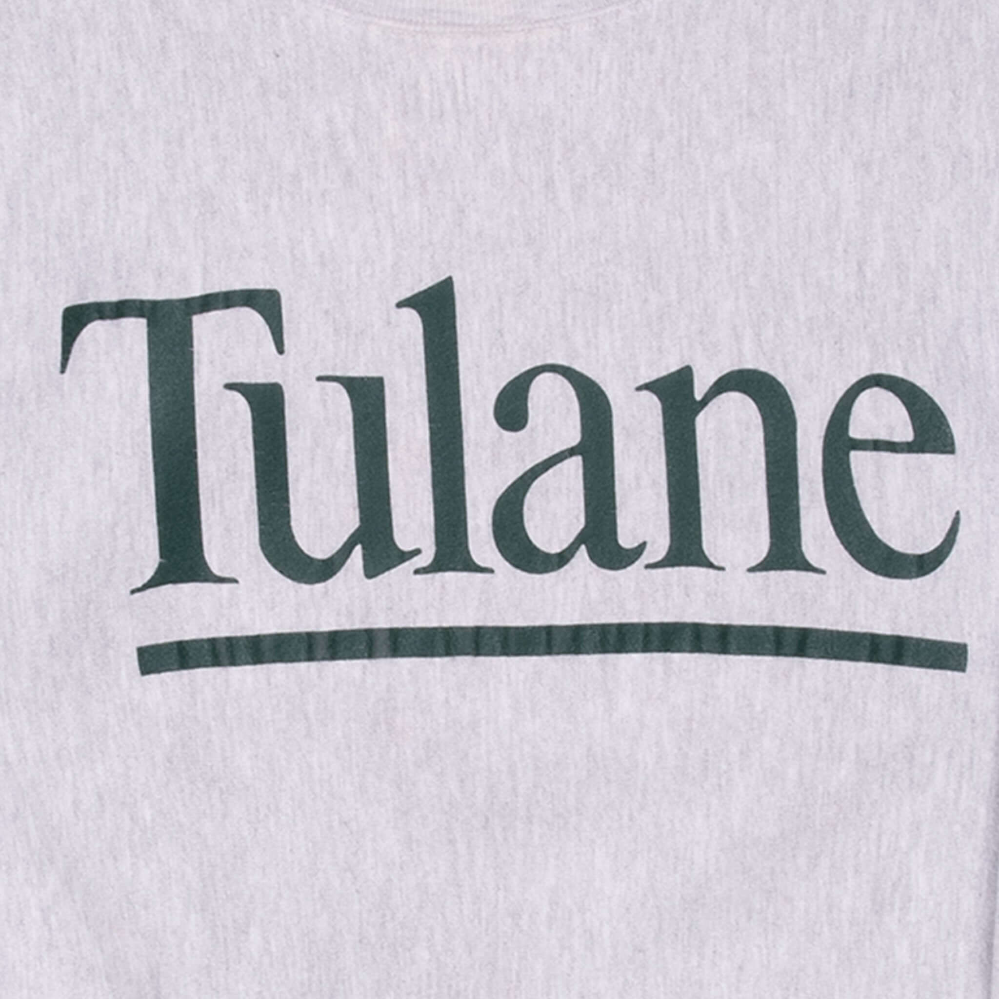 Vintage Champion Reverse Weave Tulane University Sweatshirt 1990S Size Medium