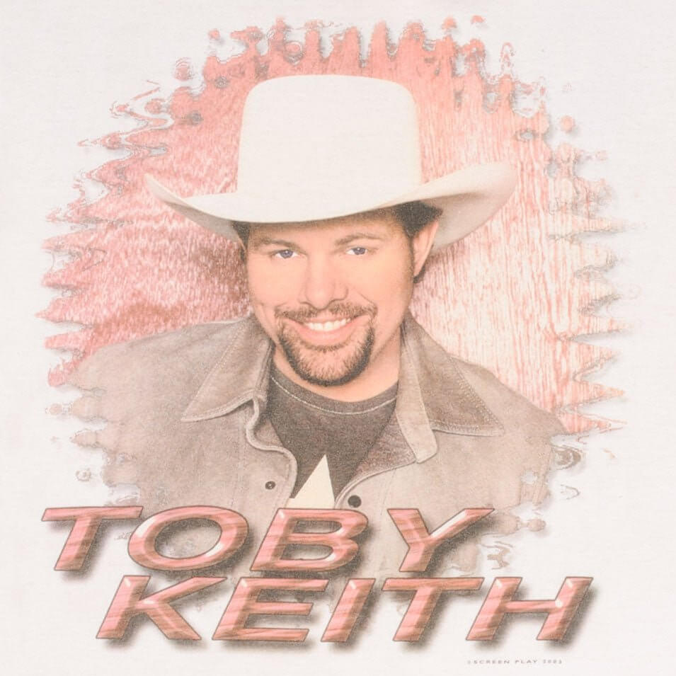 Vintage Toby Keith Shock'n Y'all Tour Tee Shirt 2003 Size Medium