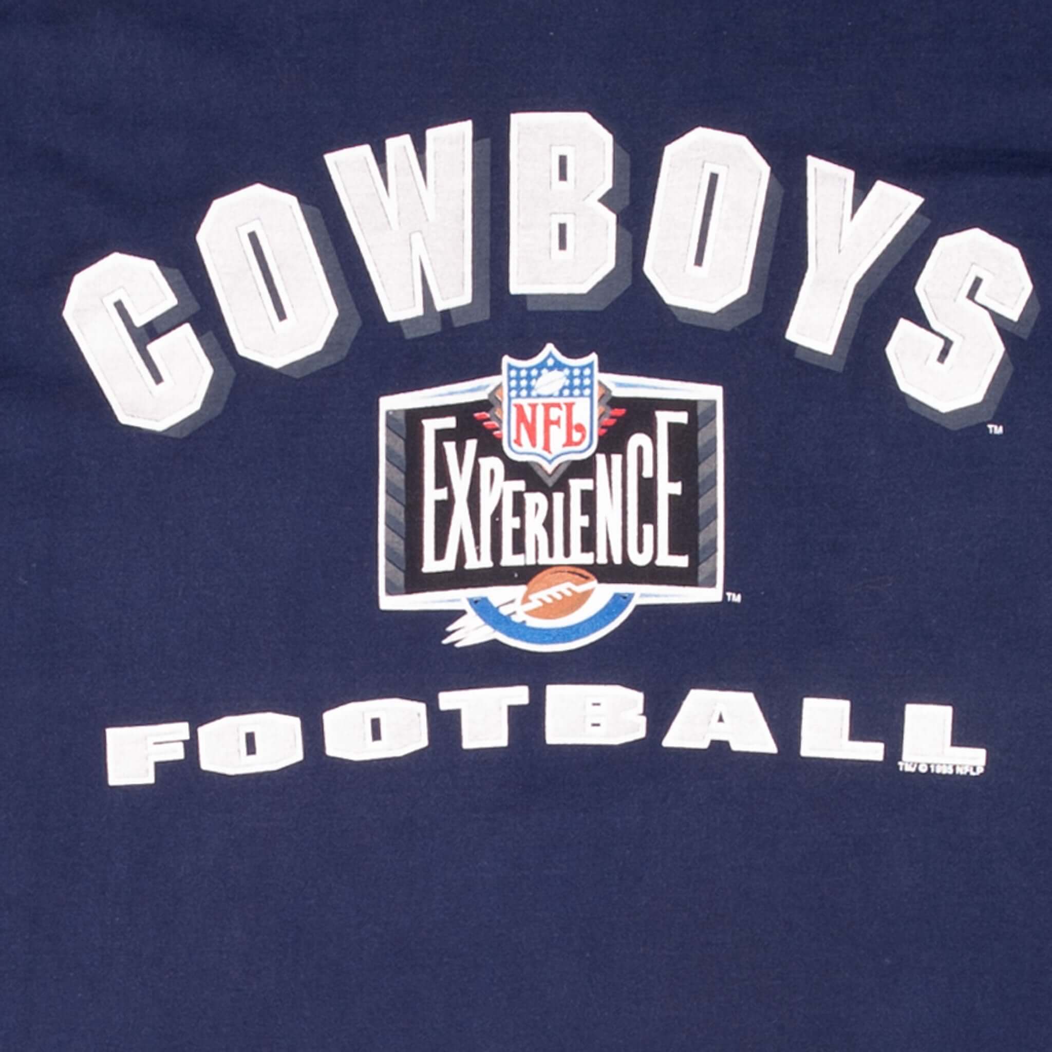 Vintage Nfl Dallas Cowboys Experience 1995 Tee Shirt Size XL Made In Usa