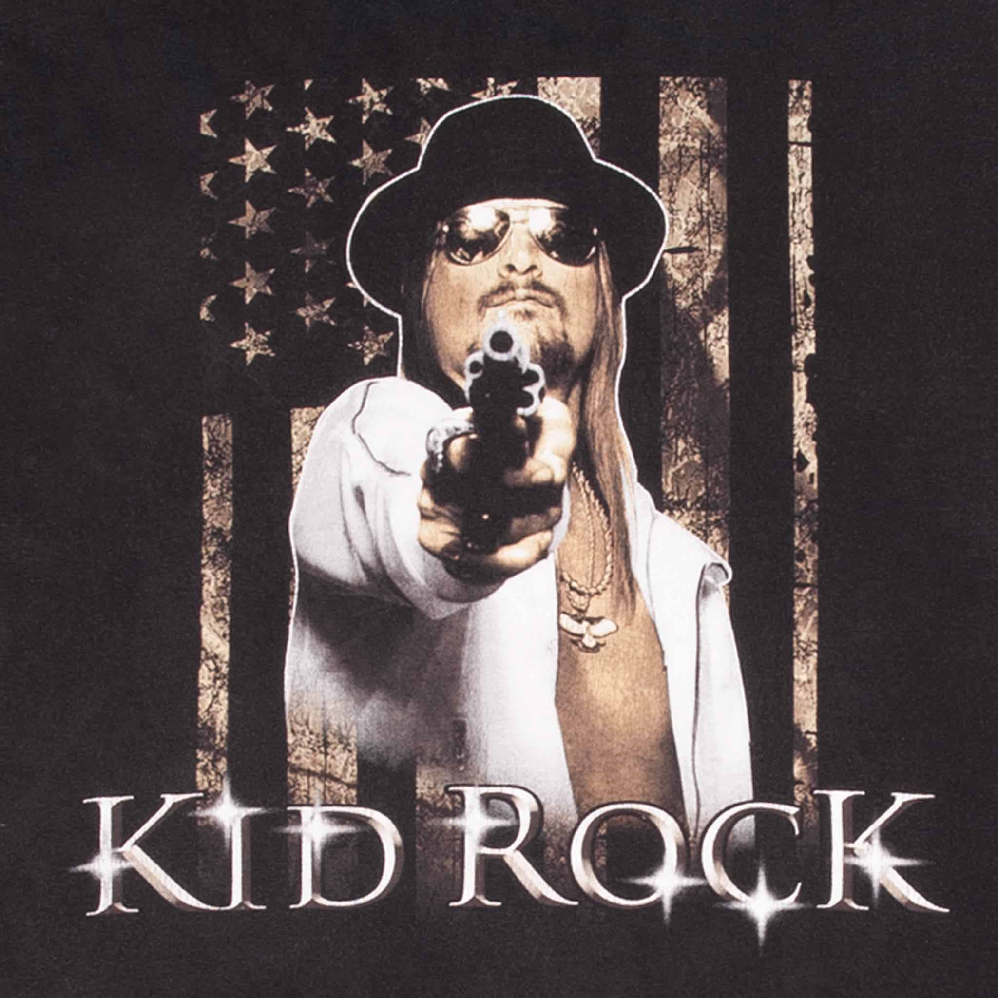 Vintage Kid Rock Amrican Bad Ass Long Sleeve Tee Shirt 2000S Size 2XL