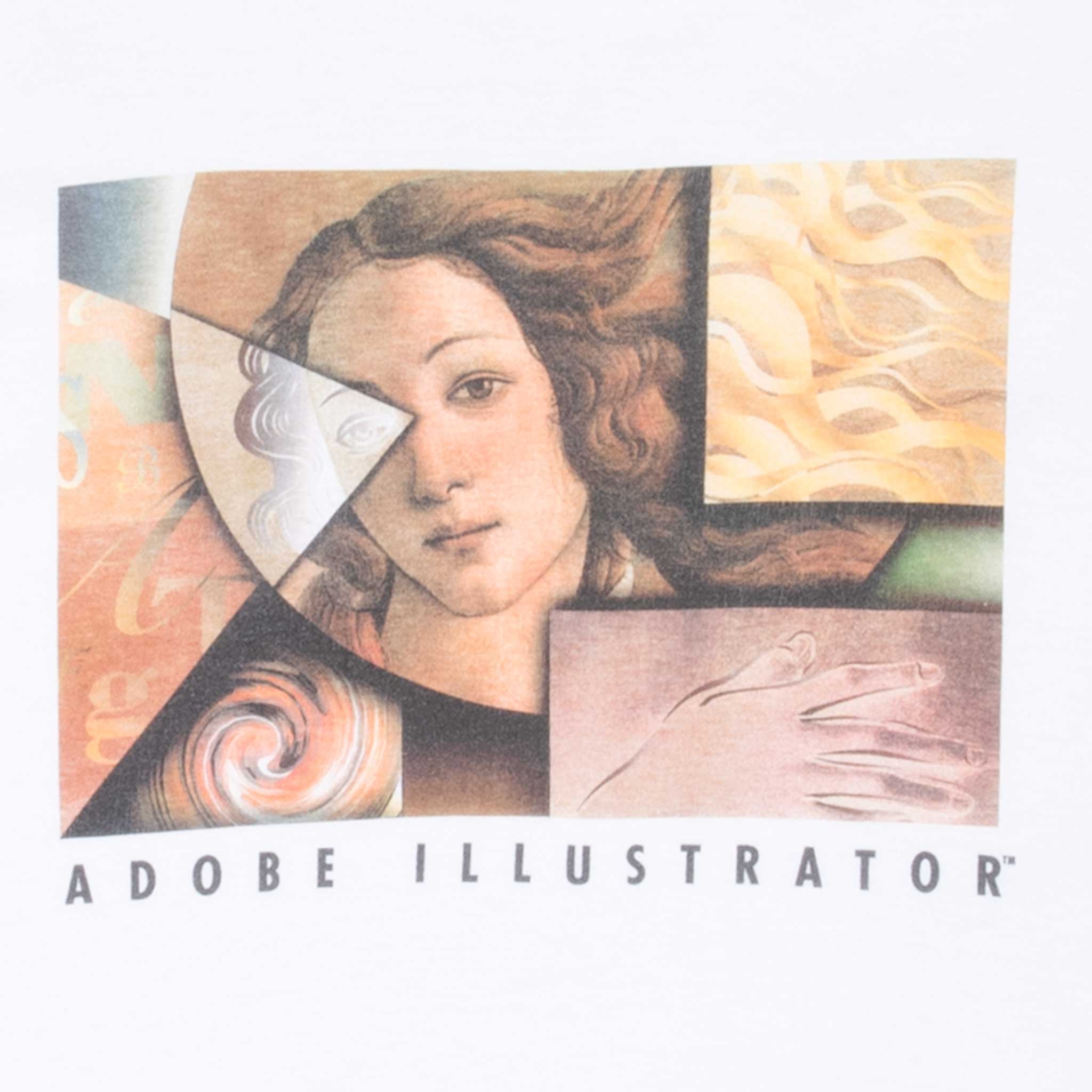 Vintage Abobe Illustrator 1990S Tee Shirt Size Medium With Single Stitch Sleeves