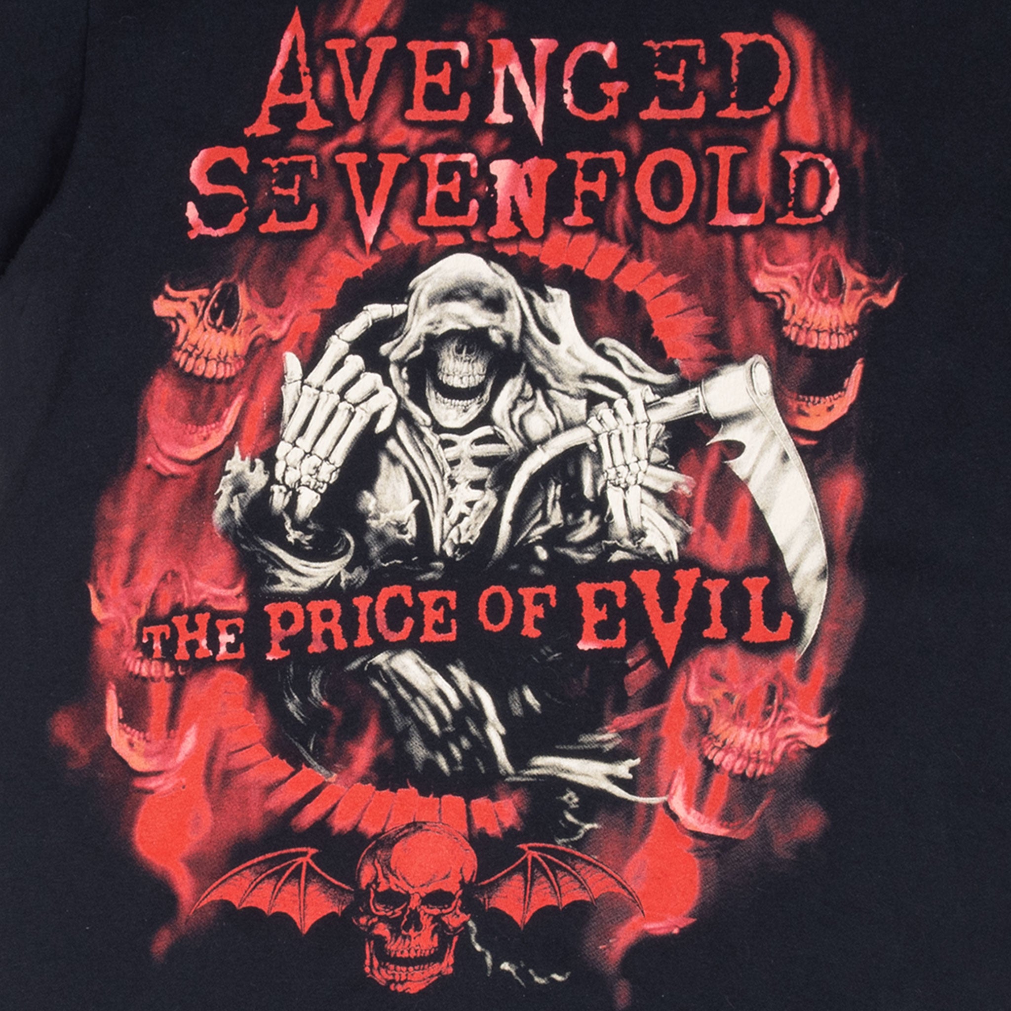 Vintage Avenged Sevenfold The Price Of Evil Tour 2011 Tee Shirt Size Medium