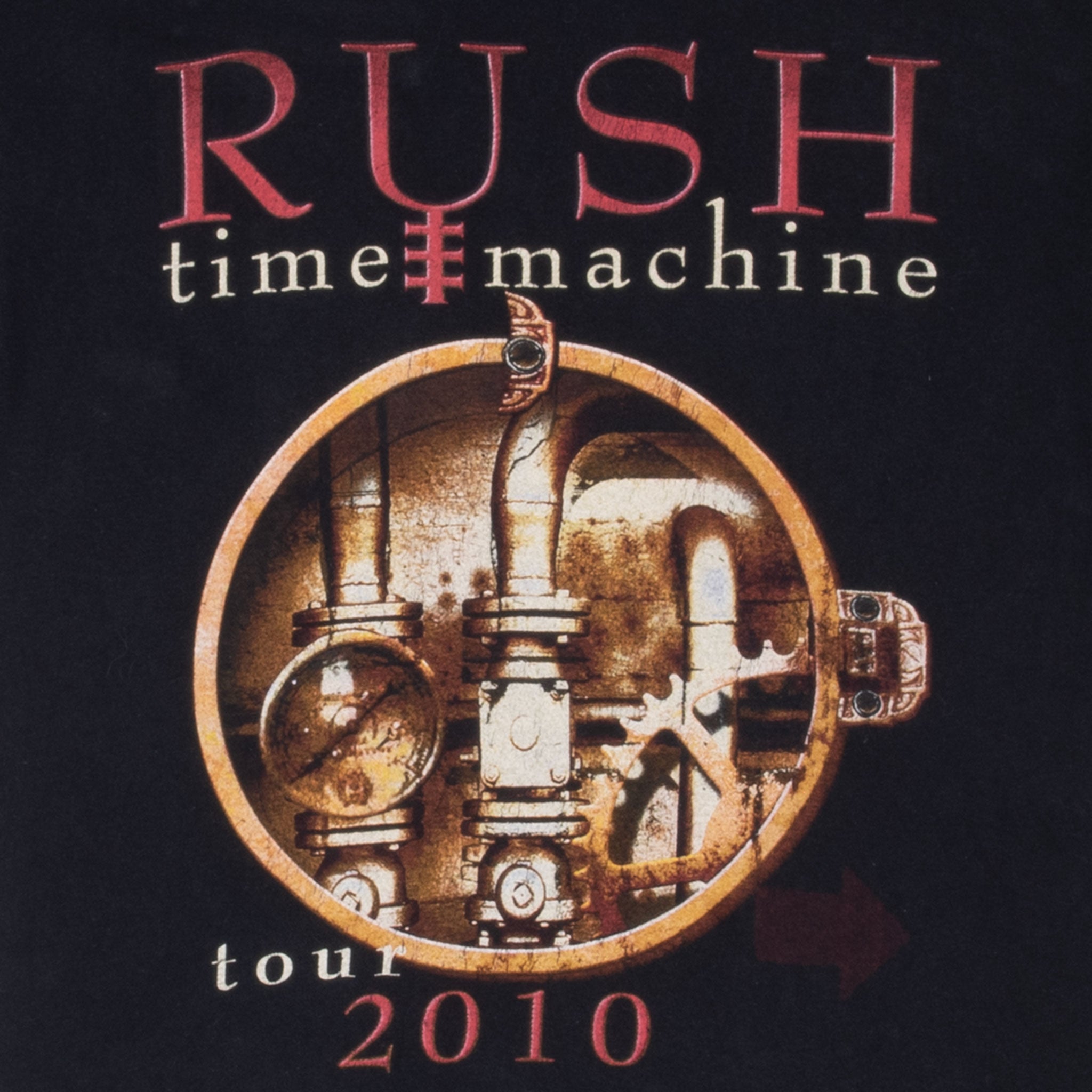 Vintage Rush Time Machine Tour 2010 Tee Shirt Size Small