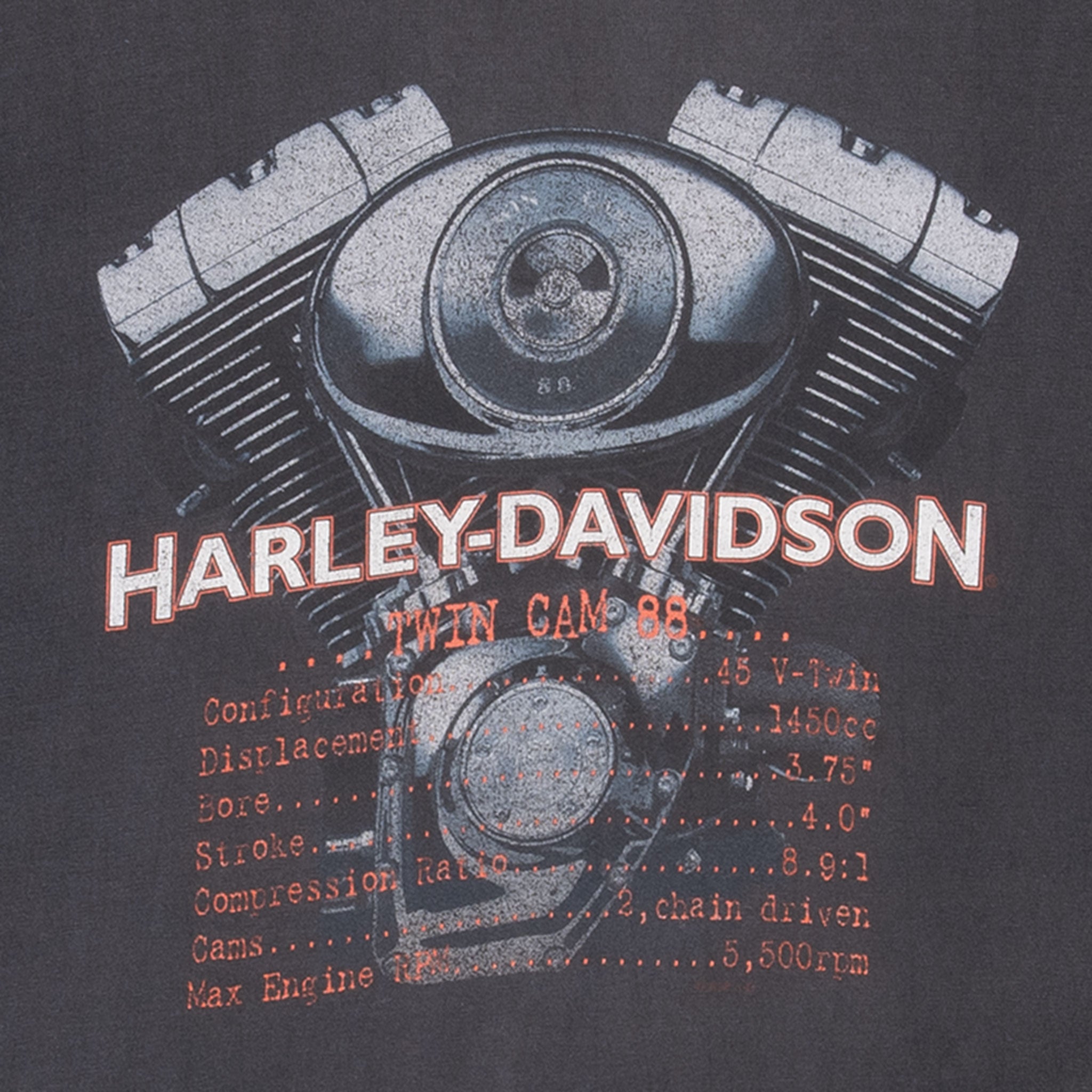 Vintage Harley Davidson Princeton Illinois Tee Shirt 1998 Size Large Made In Usa