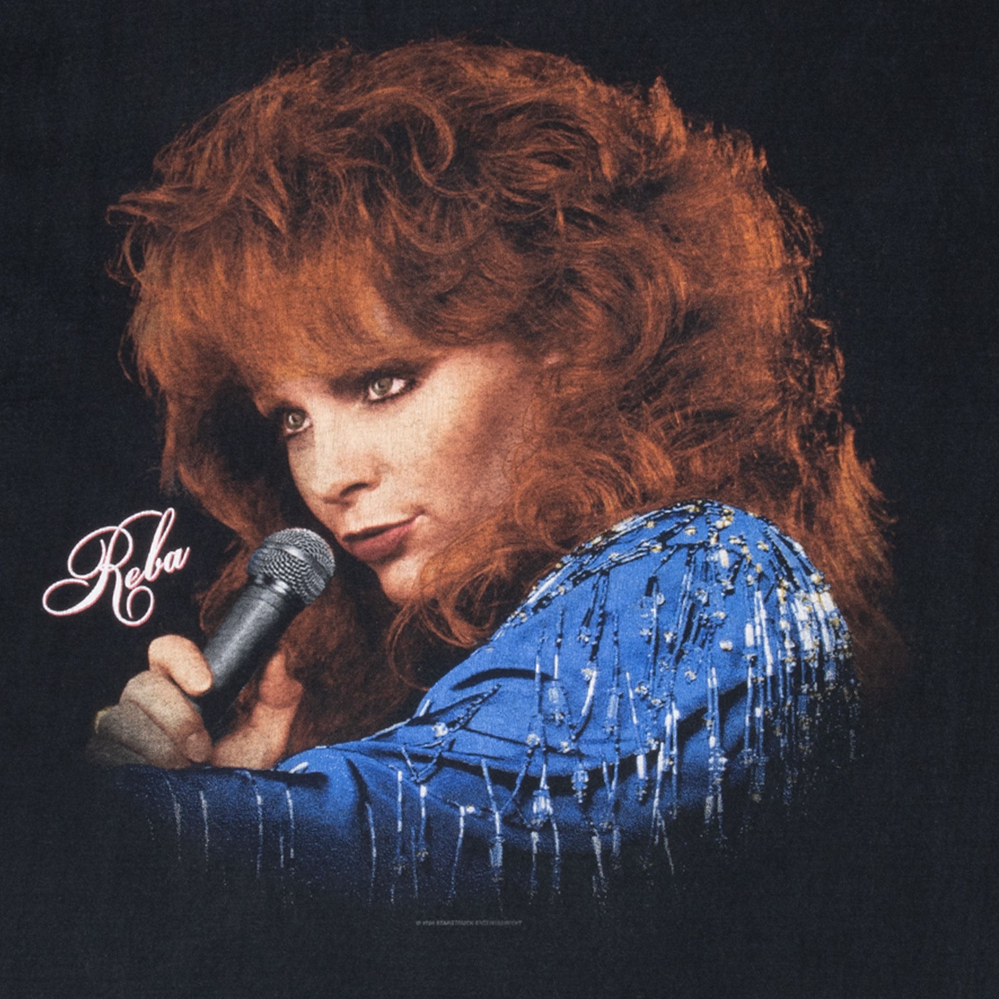 Vintage Reba Mcentire 20 Year Anniversary Tee Shirt 1996 Size Large With Single Stitch Sleeves