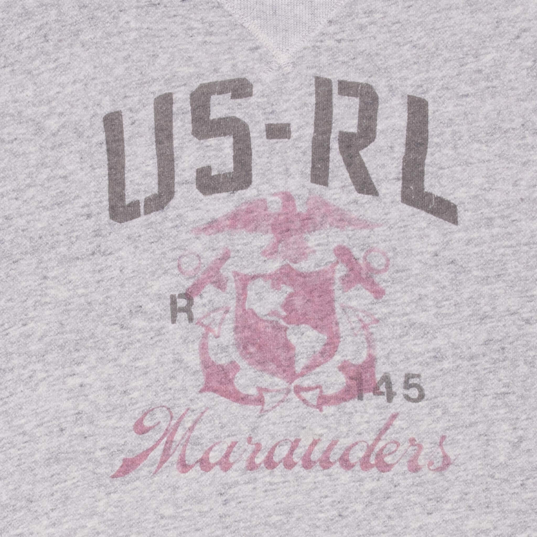 Vintage Polo Ralph Lauren Usmc Grey Sweatshirt Size XL