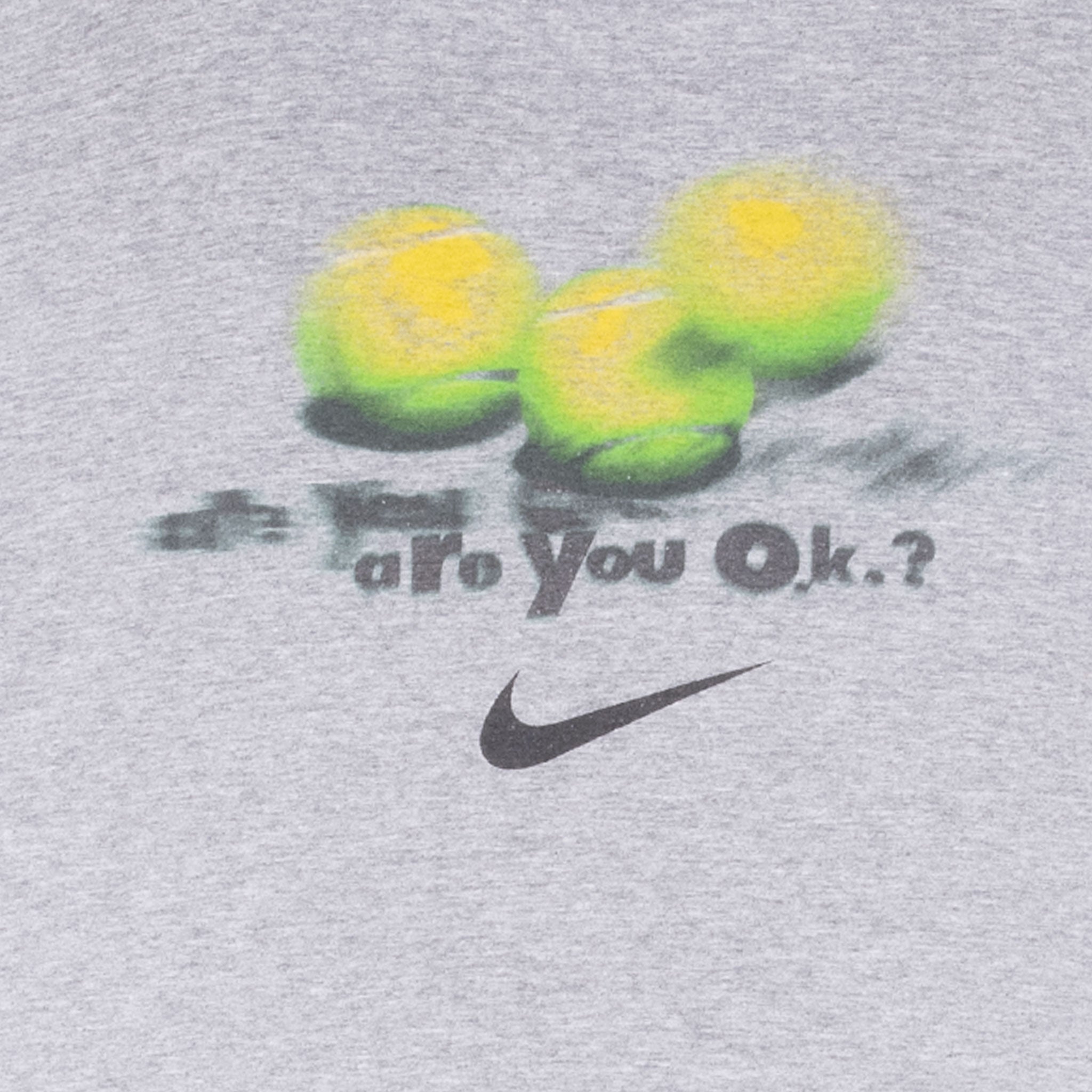 Vintage Nike Tennis Be Quick Or Be Hit Tee Shirt 1990S Size 2XL Made In Usa