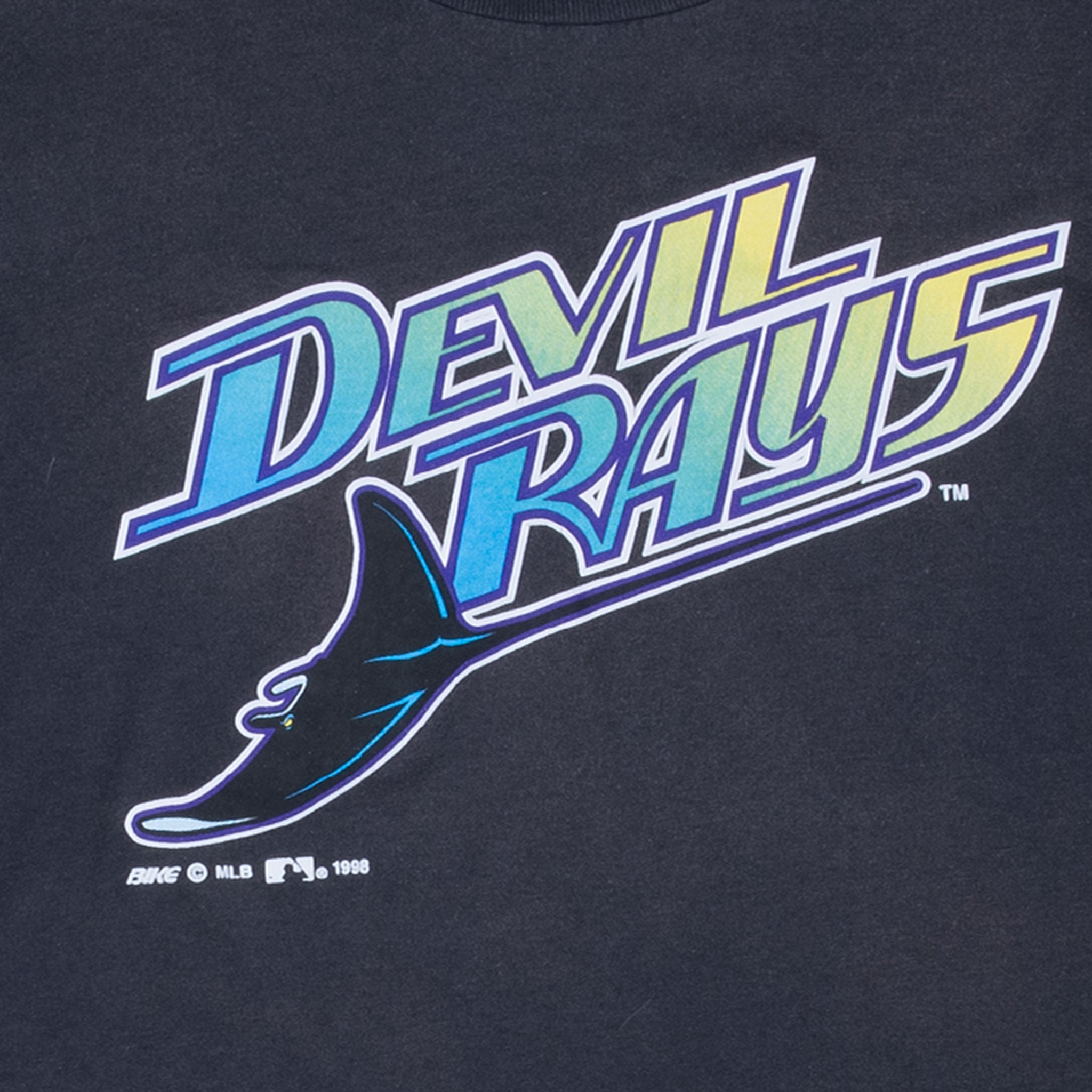 Vintage Mlb Tampa Bay Devil Rays Tee Shirt 1998 Size XL Made In Usa With Single Stitch Sleeves