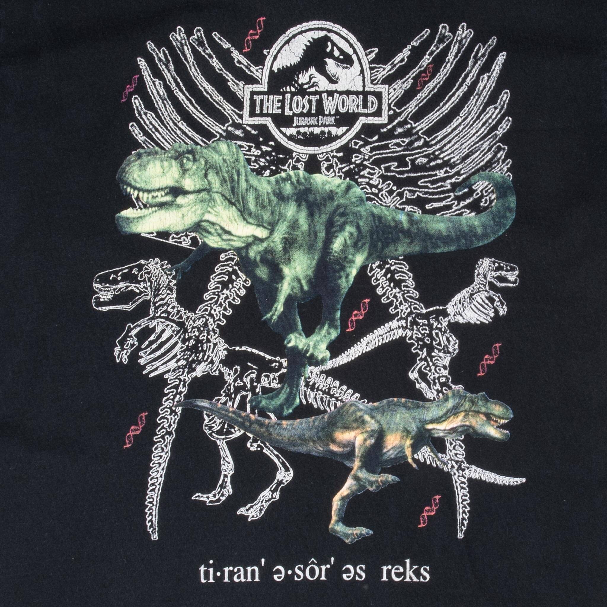 Vintage Jurassic Park The Lost World Tee Shirt 1990S Size Large Made In Usa