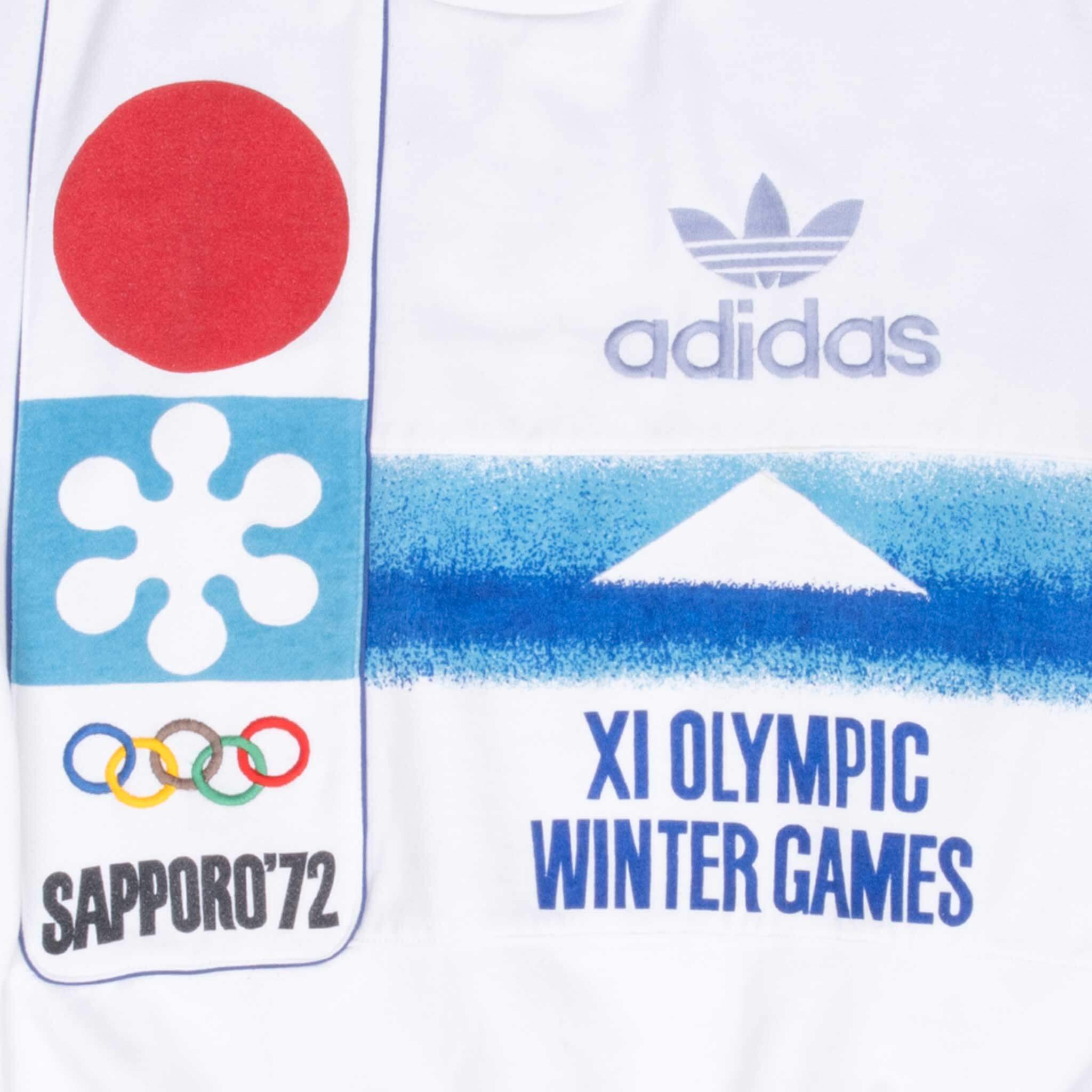 Vintage Adidas Grenoble 1968 Sapporo 1972 Winter Olympics 1970S Sweatshirt Size XL