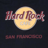 Vintage Hard Rock Cafe San Francisco Black Tee Shirt 1990S Size Xl Made In Usa With Single Stitch Sleeves
