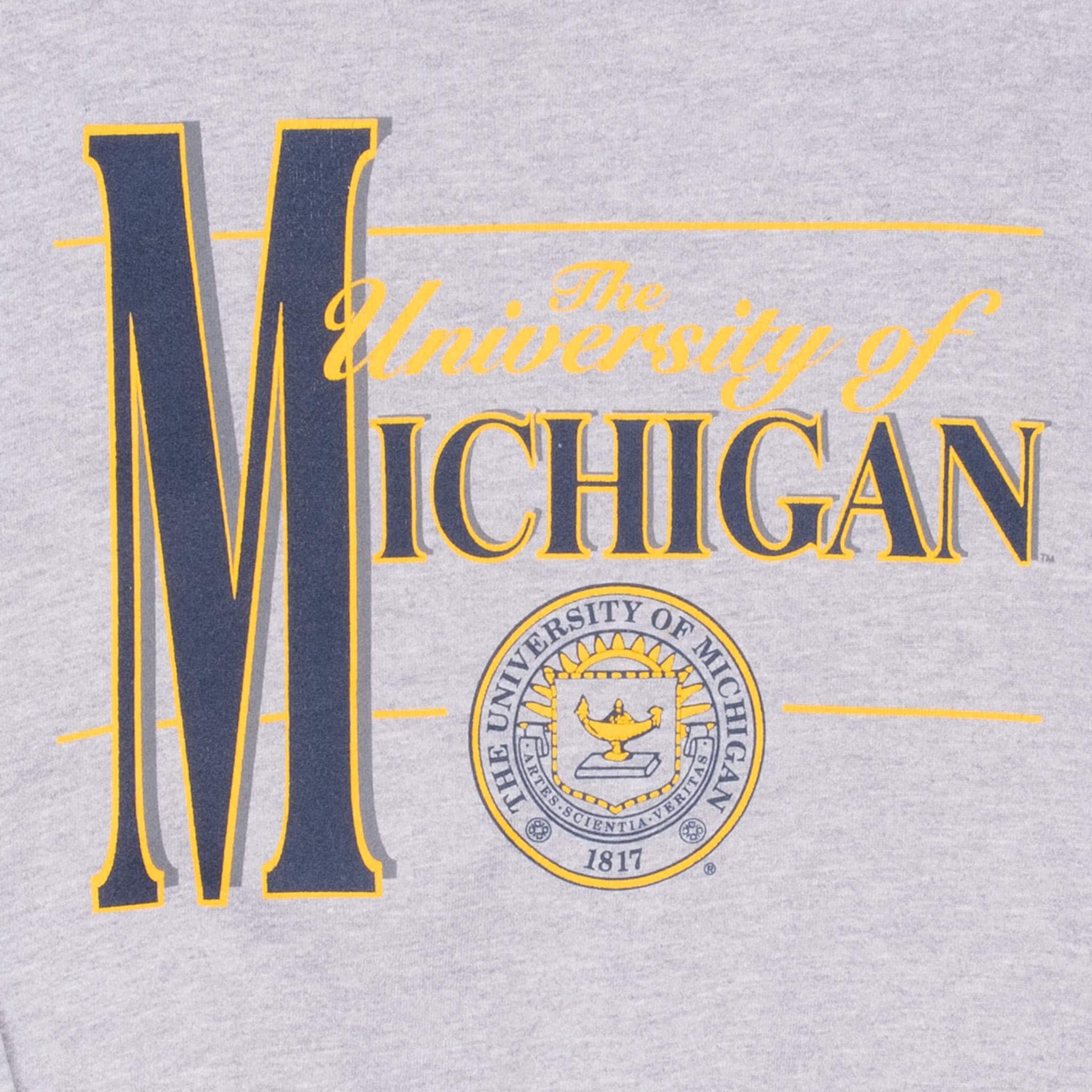 Vintage Ncaa University Of Michigan 1990S Jansport Sweatshirt Size Medium Made In Usa