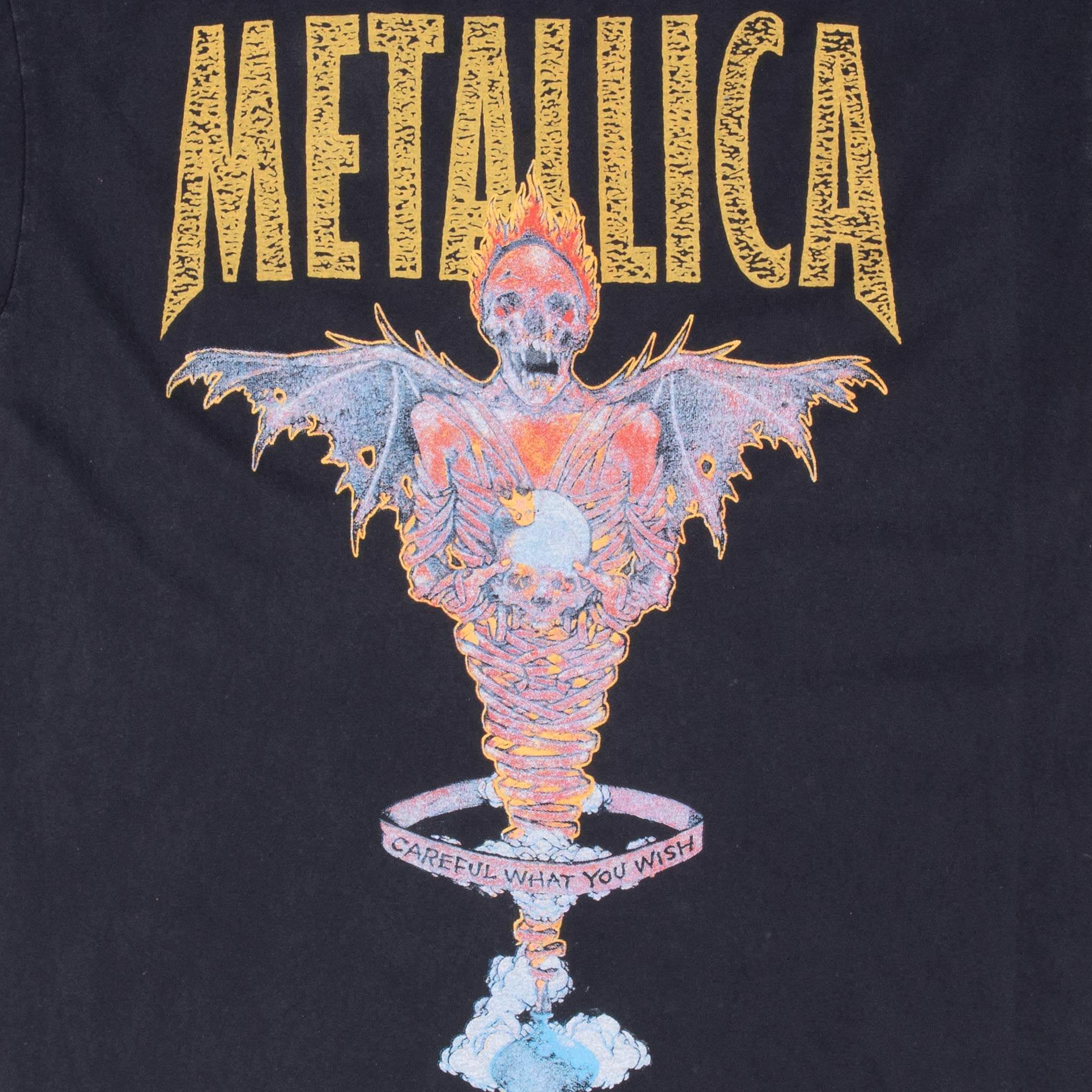 Bootleg Tee Shirt Metallica Careful What You Wish King Nothing Size Large Made In USA With Single Stitch Sleeves