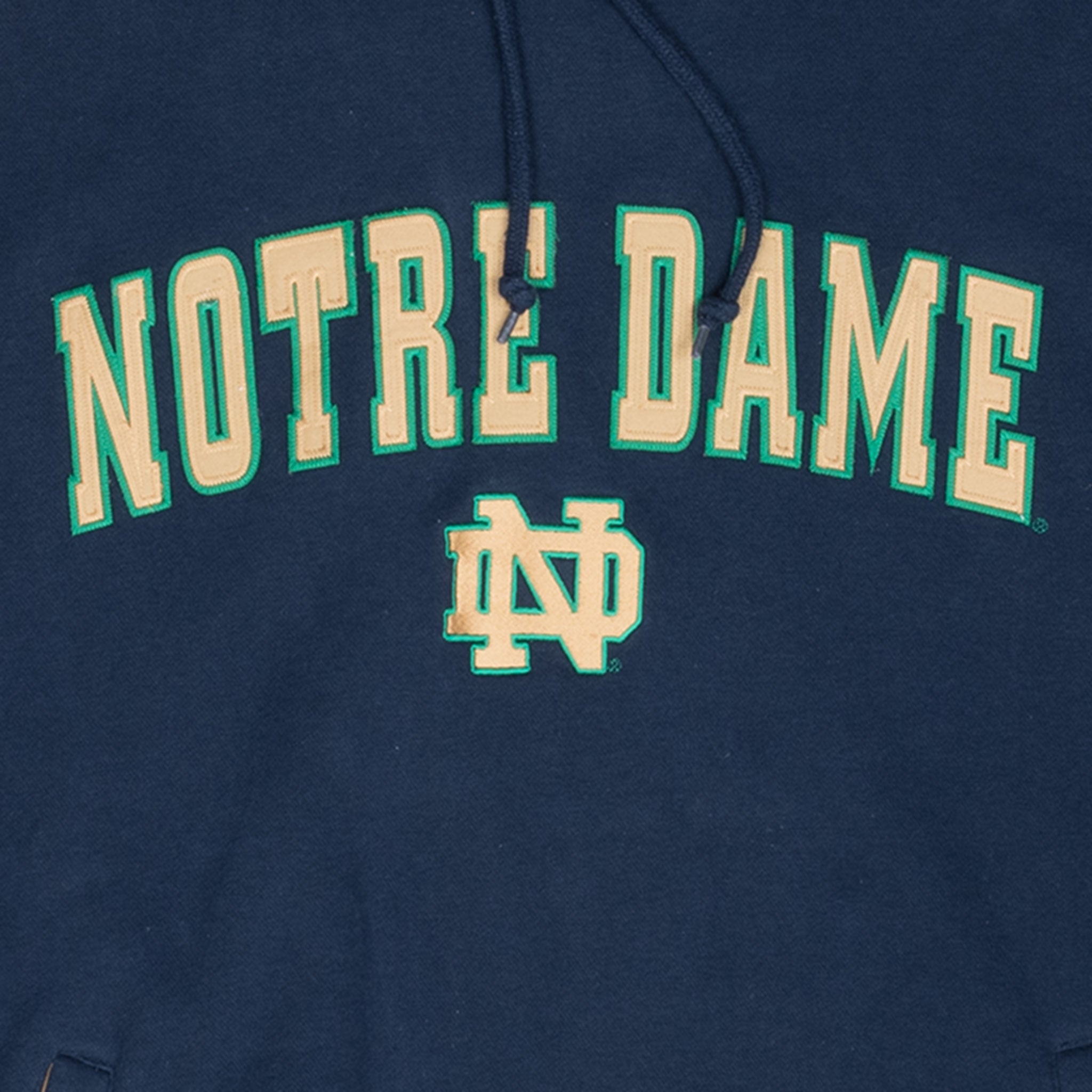Vintage Ncaa Notre Dame Fighting Irish Hoodie Sweatshirt 1990S Size 2XL