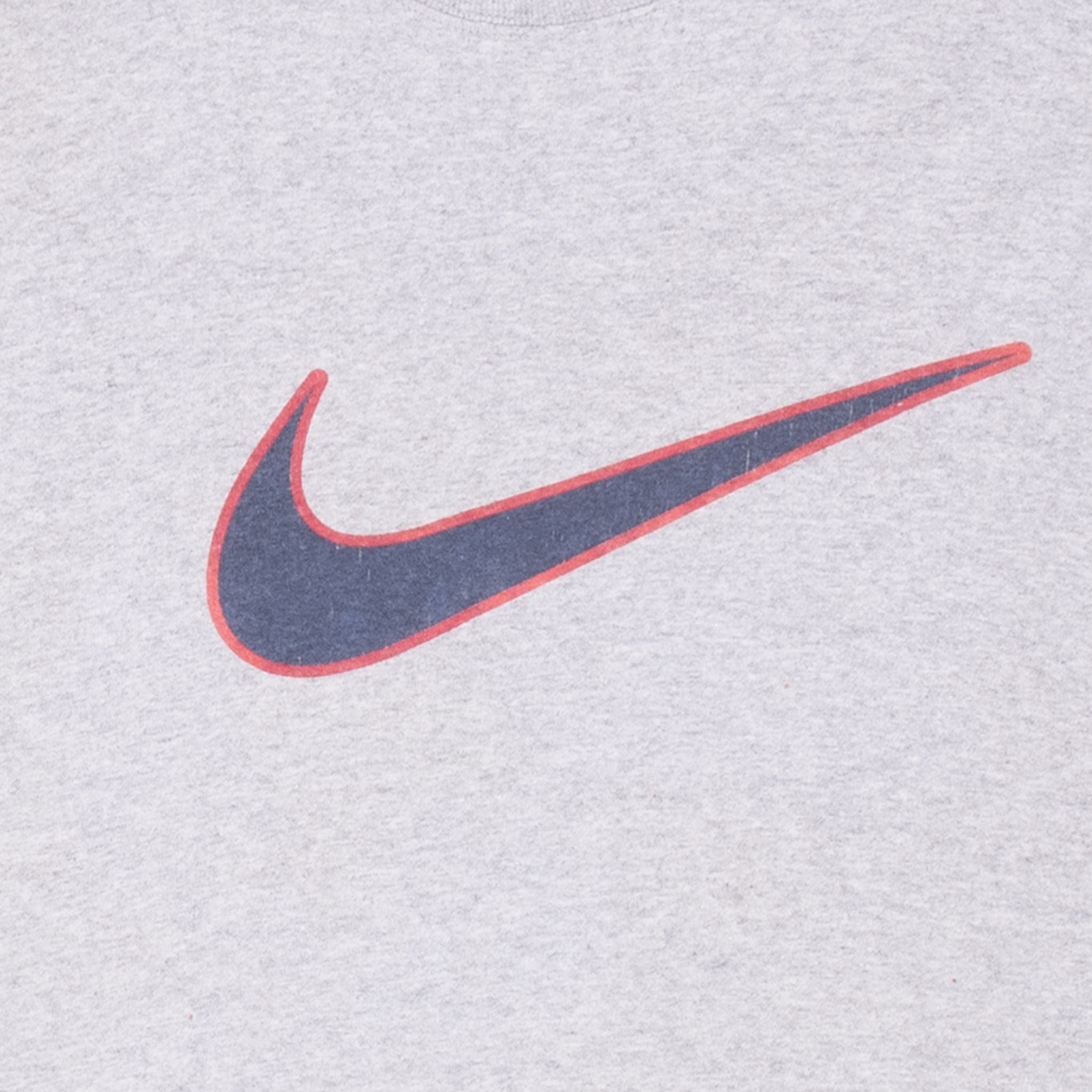 Vintage Nike Soccer Big Swoosh Grey Tank Top Tee Shirt 1990S Size XL Made In Usa