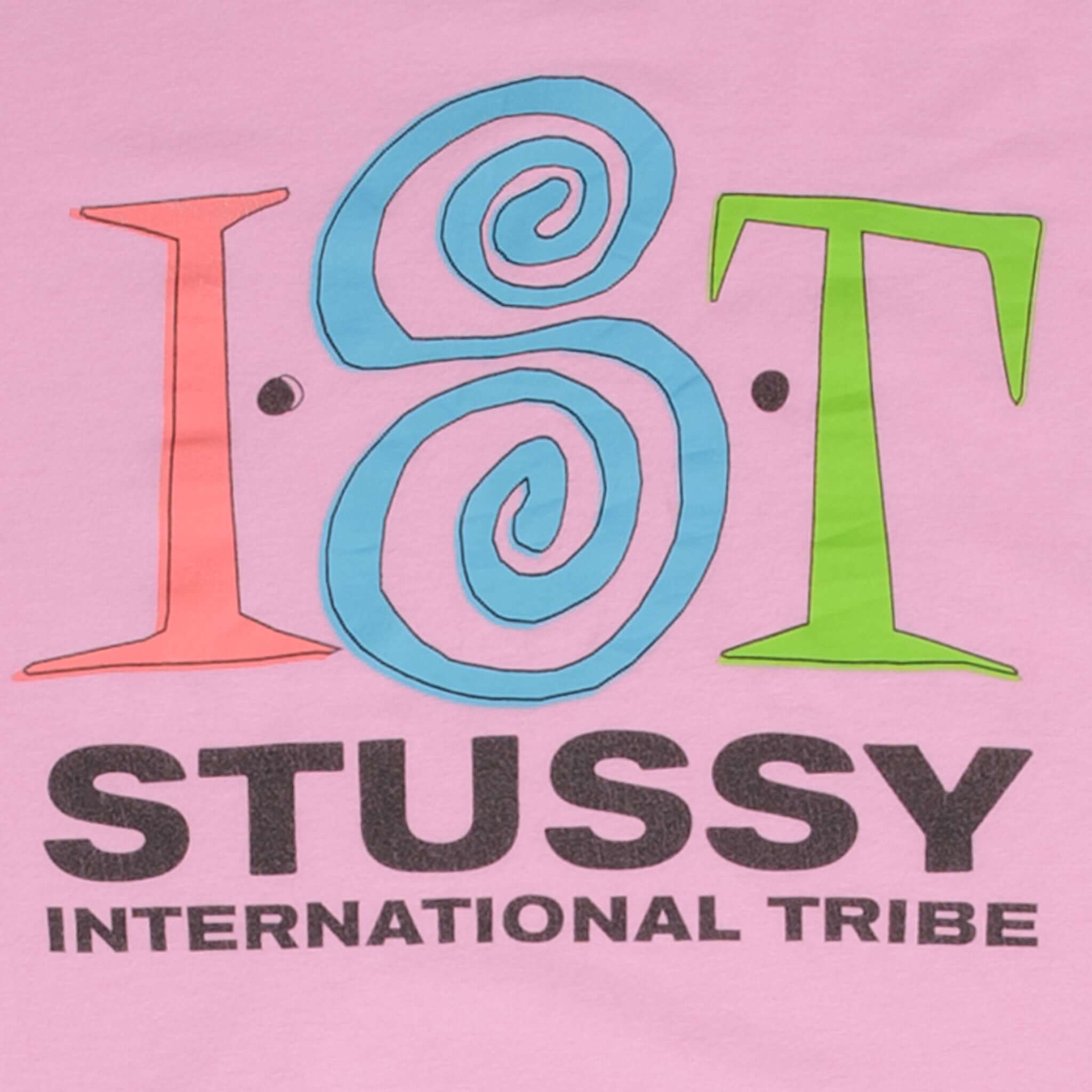 Vintage Stussy International Tribe Pink Tee Shirt 2000S Size Large