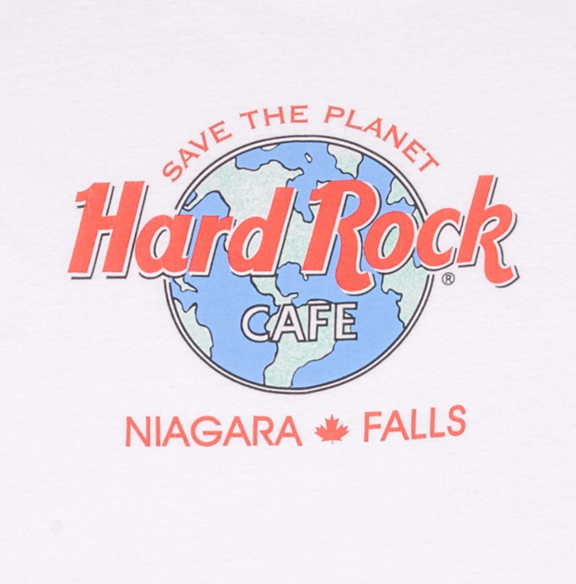 Vintage Hard Rock Cafe Save The Planet Niagara Fall Tee Shirt 1990S Size 2XL