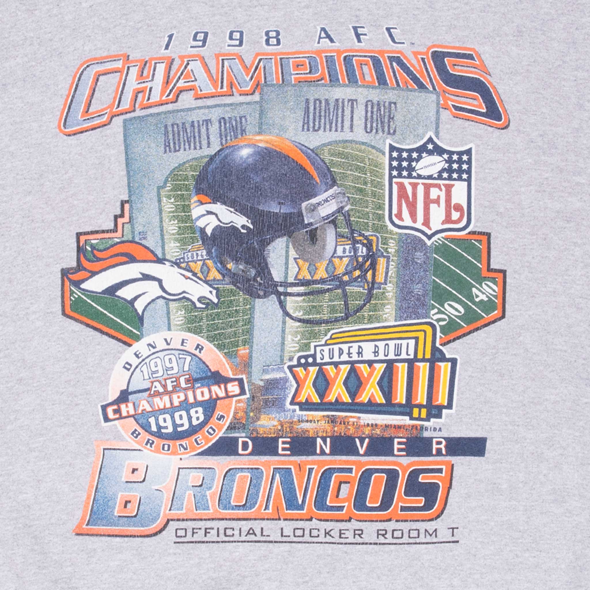 Vintage Nfl Denver Broncos Super Bowl 1999 Starter Sweatshirt Size XL Made In Usa