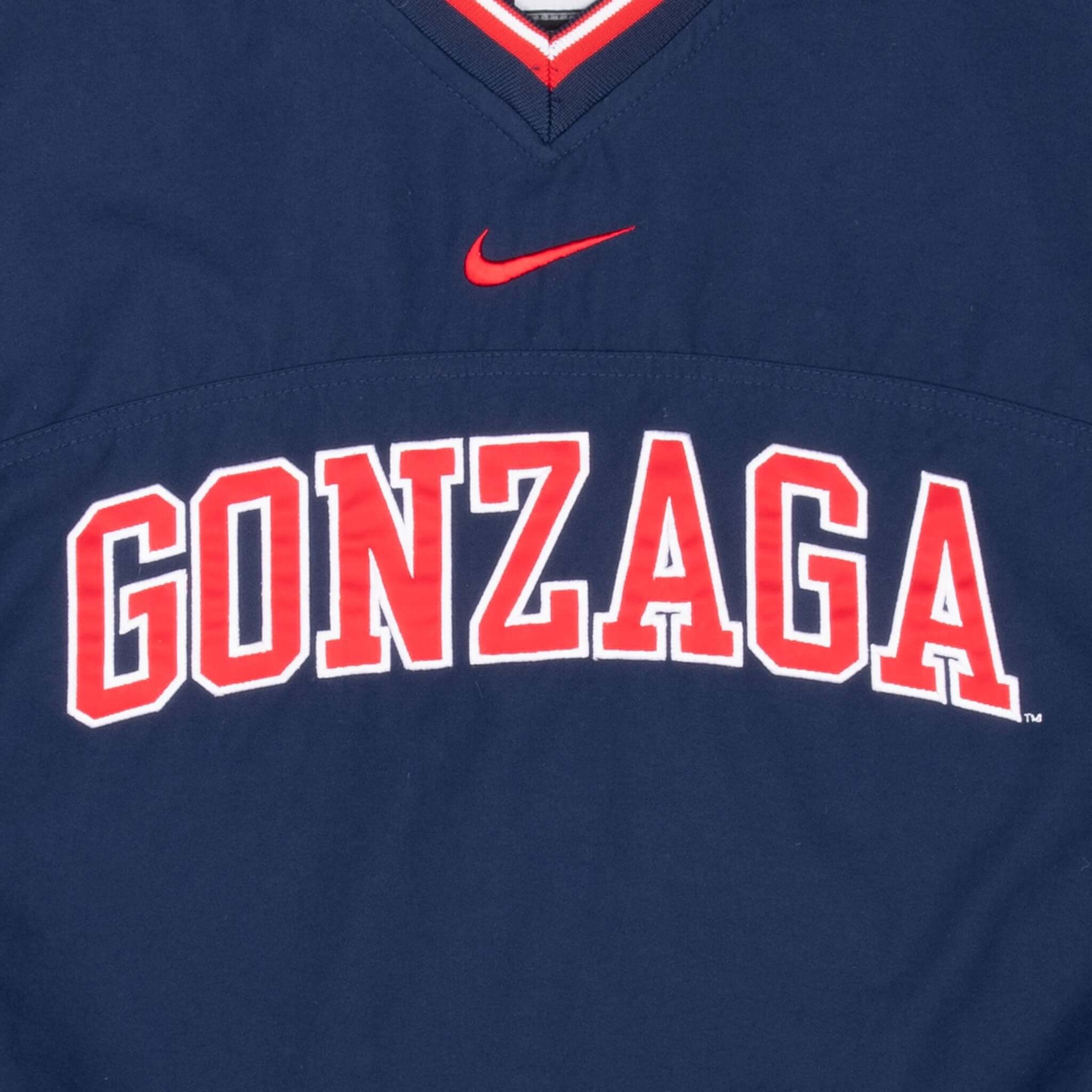 Vintage Nike Ncaa Gonzaga Windbreaker Pullover Jacket 1990S Size XL